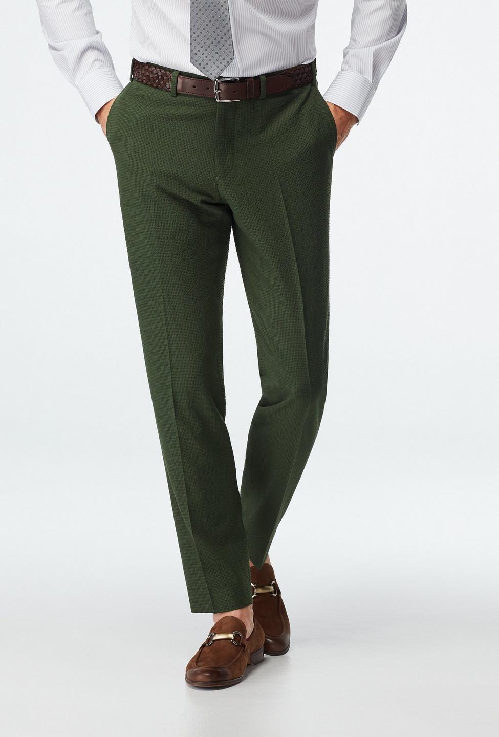 Green pants - Stapleford Solid Design from Seasonal Indochino Collection