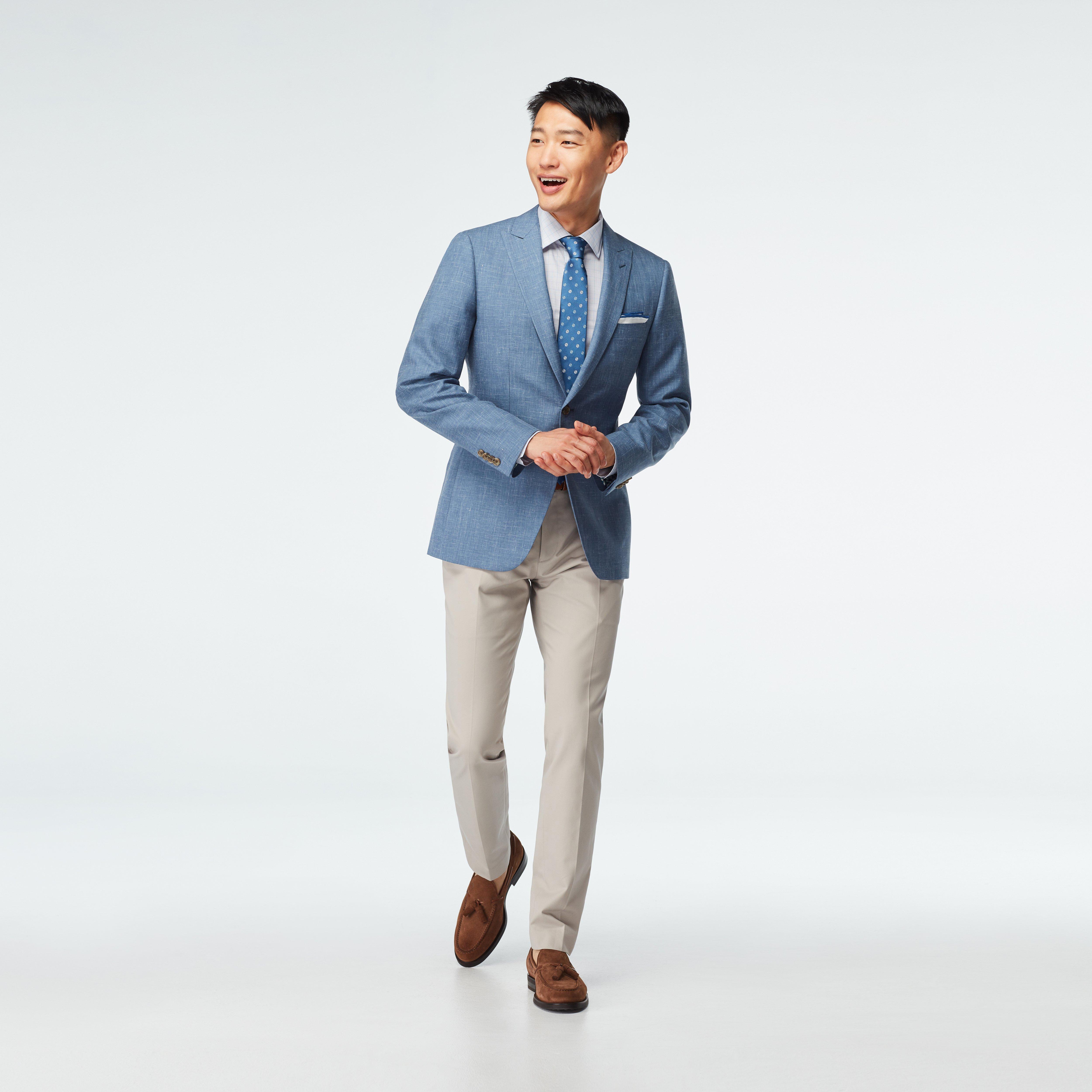 Light blue cheap blazer jacket