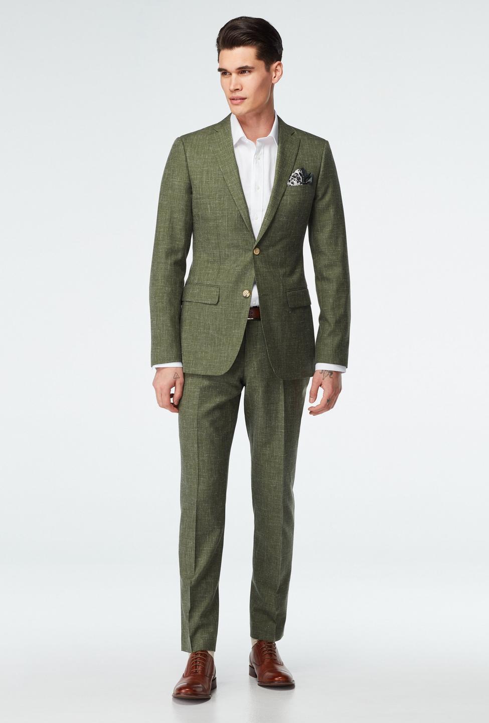 Green suit - Stockport Solid Design from Seasonal Indochino Collection