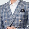 Product thumbnail 1 Blue blazer - Stone Plaid Design from Seasonal Indochino Collection