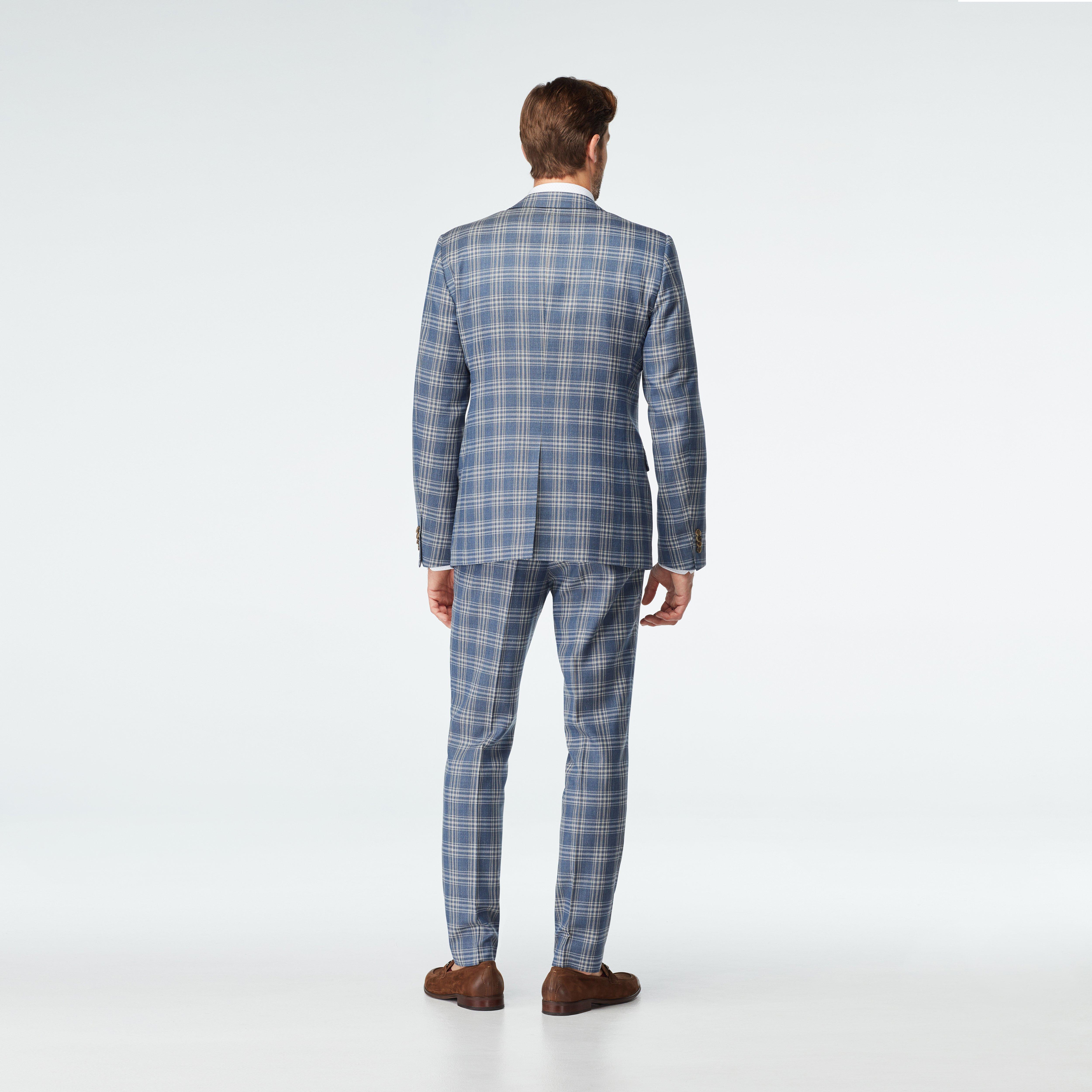 Product thumbnail 2 Blue suit - Stone Plaid Design from Seasonal Indochino Collection