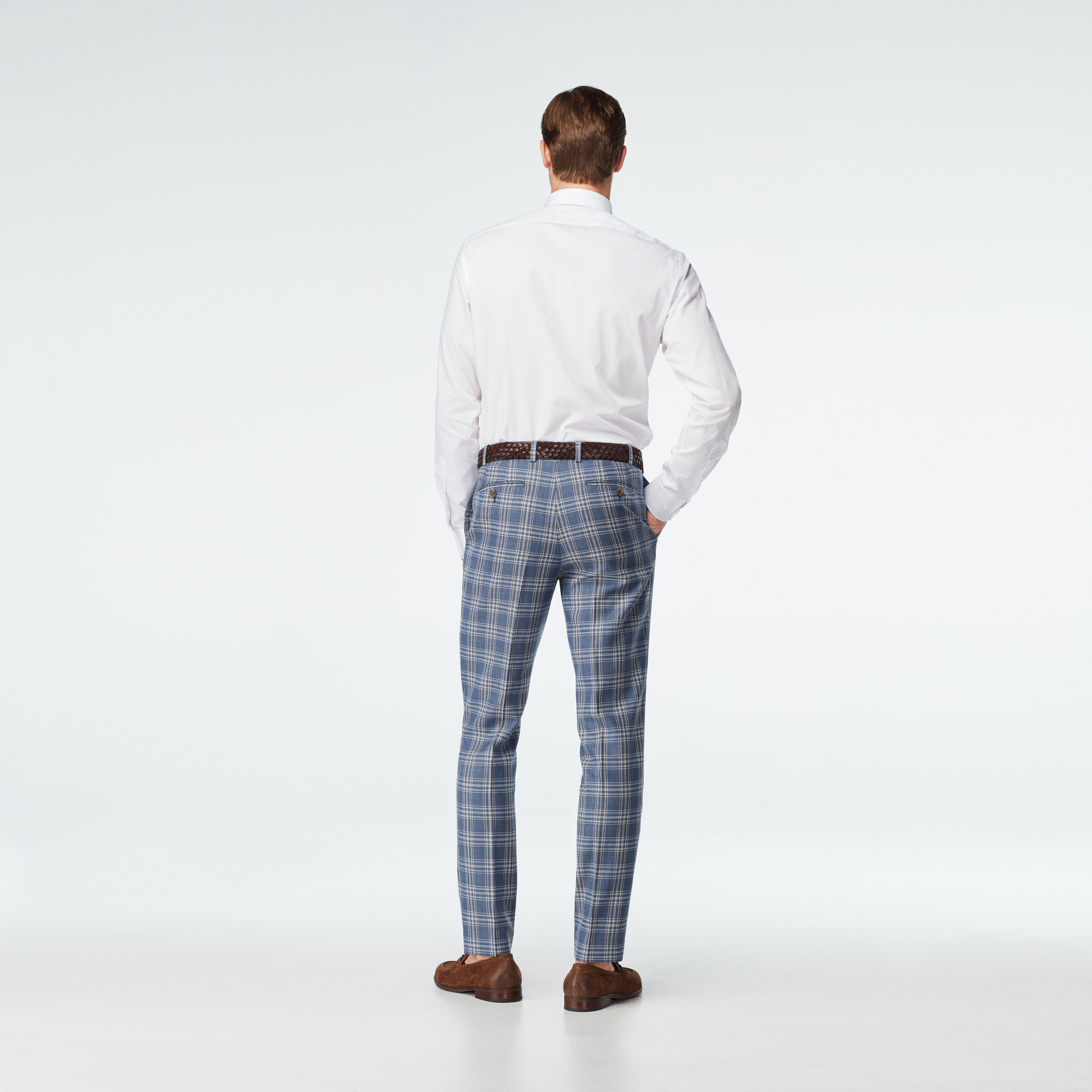 Product thumbnail 4 Blue suit - Stone Plaid Design from Seasonal Indochino Collection