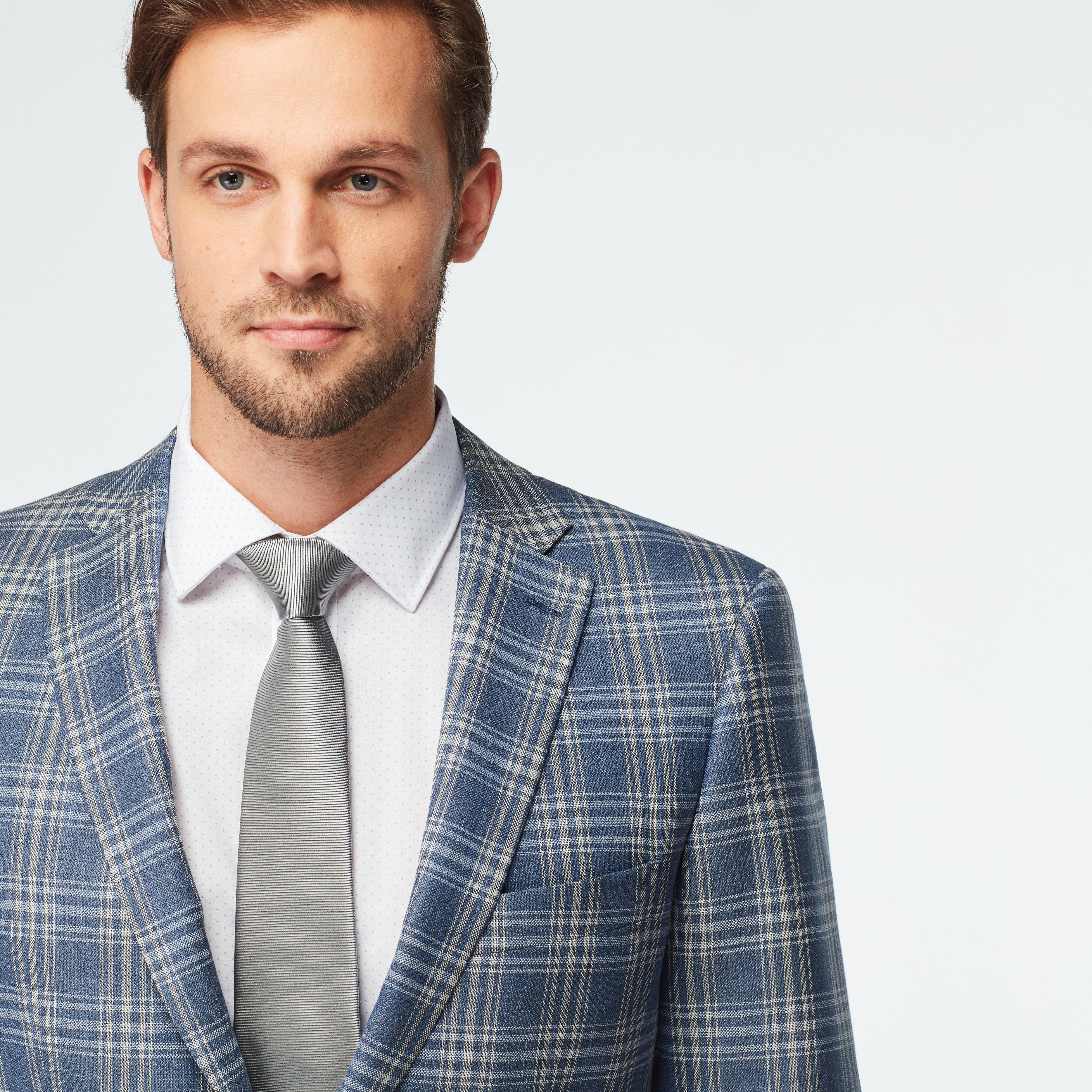 Product thumbnail 6 Blue suit - Stone Plaid Design from Seasonal Indochino Collection
