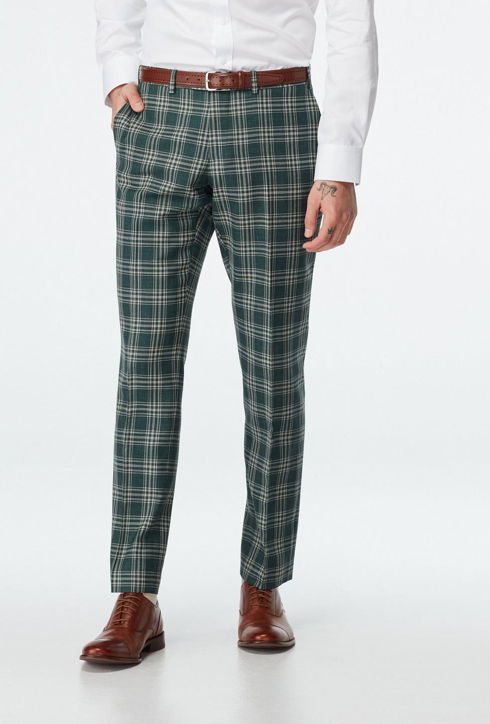 Green pants - Stone Plaid Design from Seasonal Indochino Collection