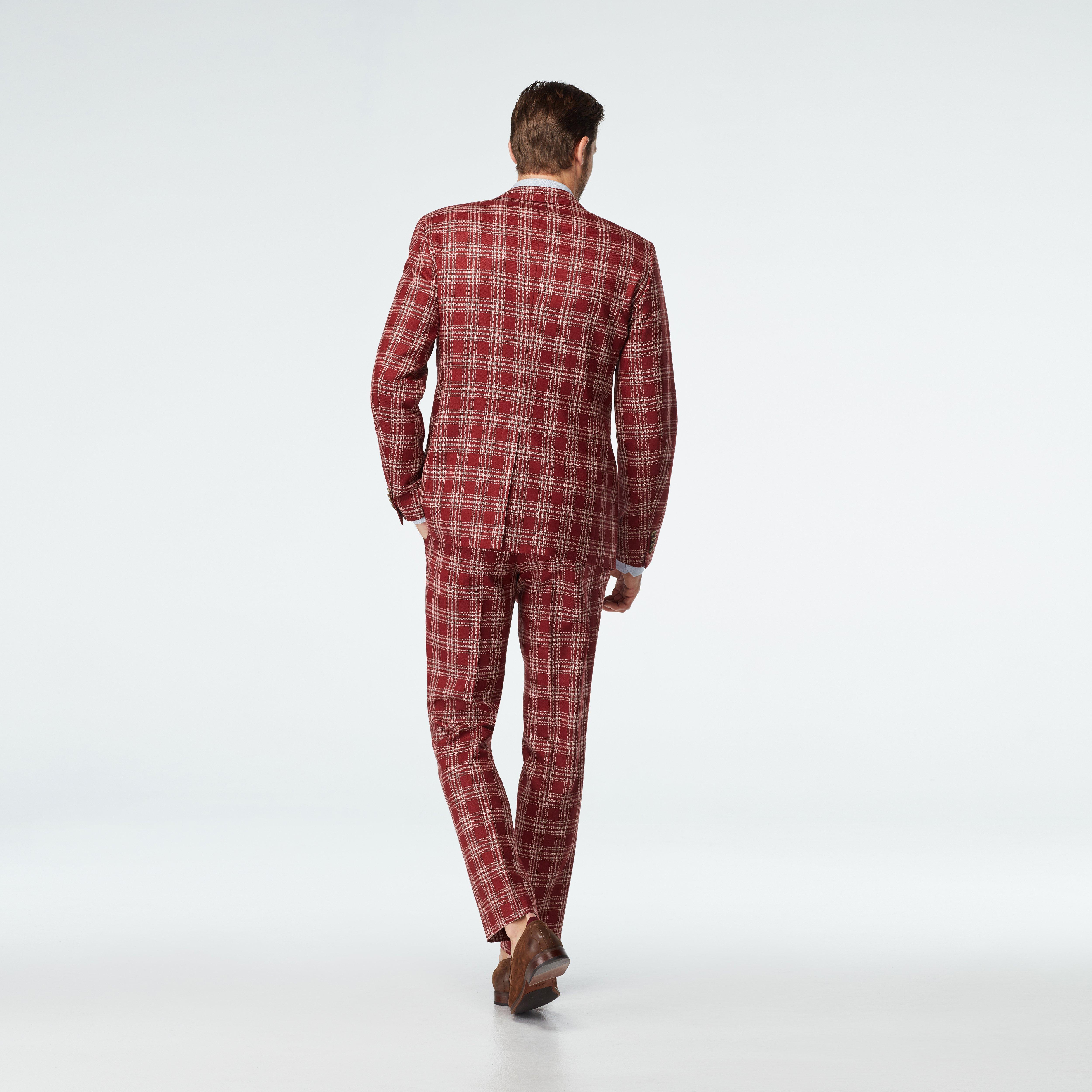 Product thumbnail 2 Red blazer - Stone Plaid Design from Seasonal Indochino Collection