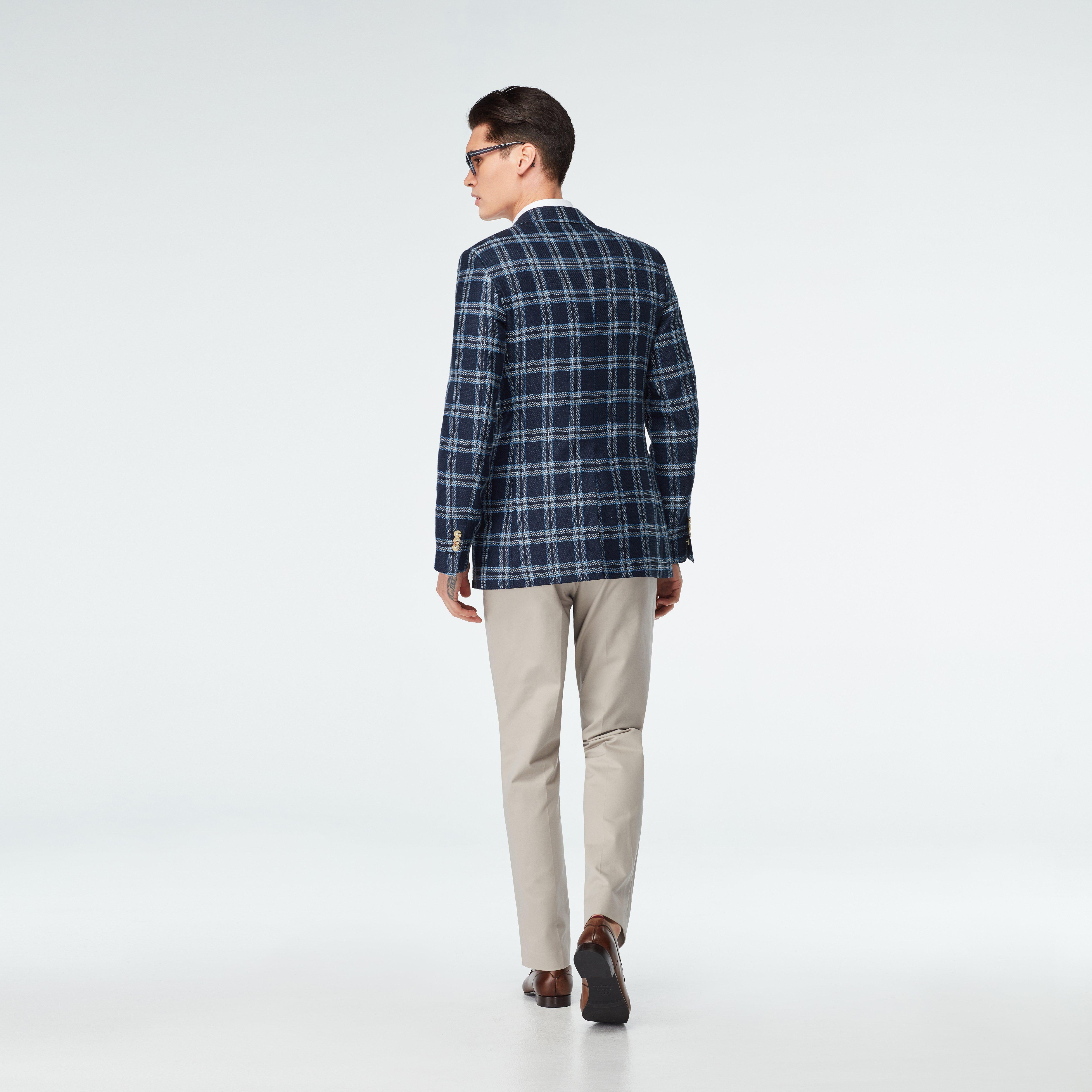 Product thumbnail 2 Navy blazer - Swanley Plaid Design from Seasonal Indochino Collection