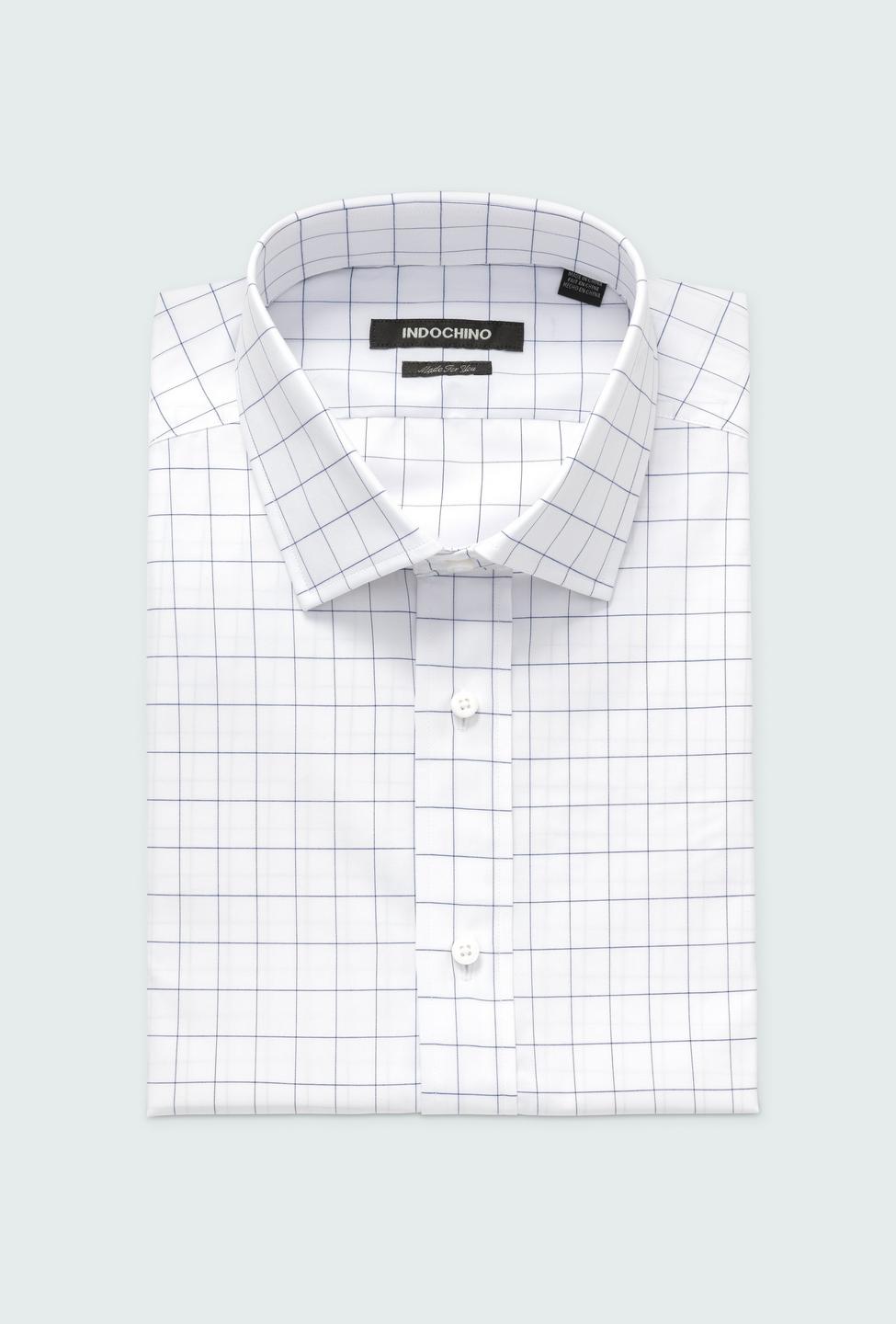 Navy shirt - Checked Design from Seasonal Indochino Collection