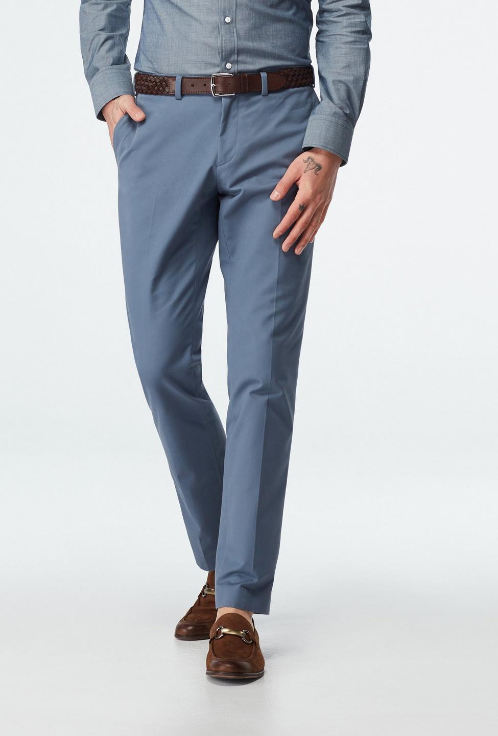 Blue pants - Houndslow Solid Design from Premium Indochino Collection
