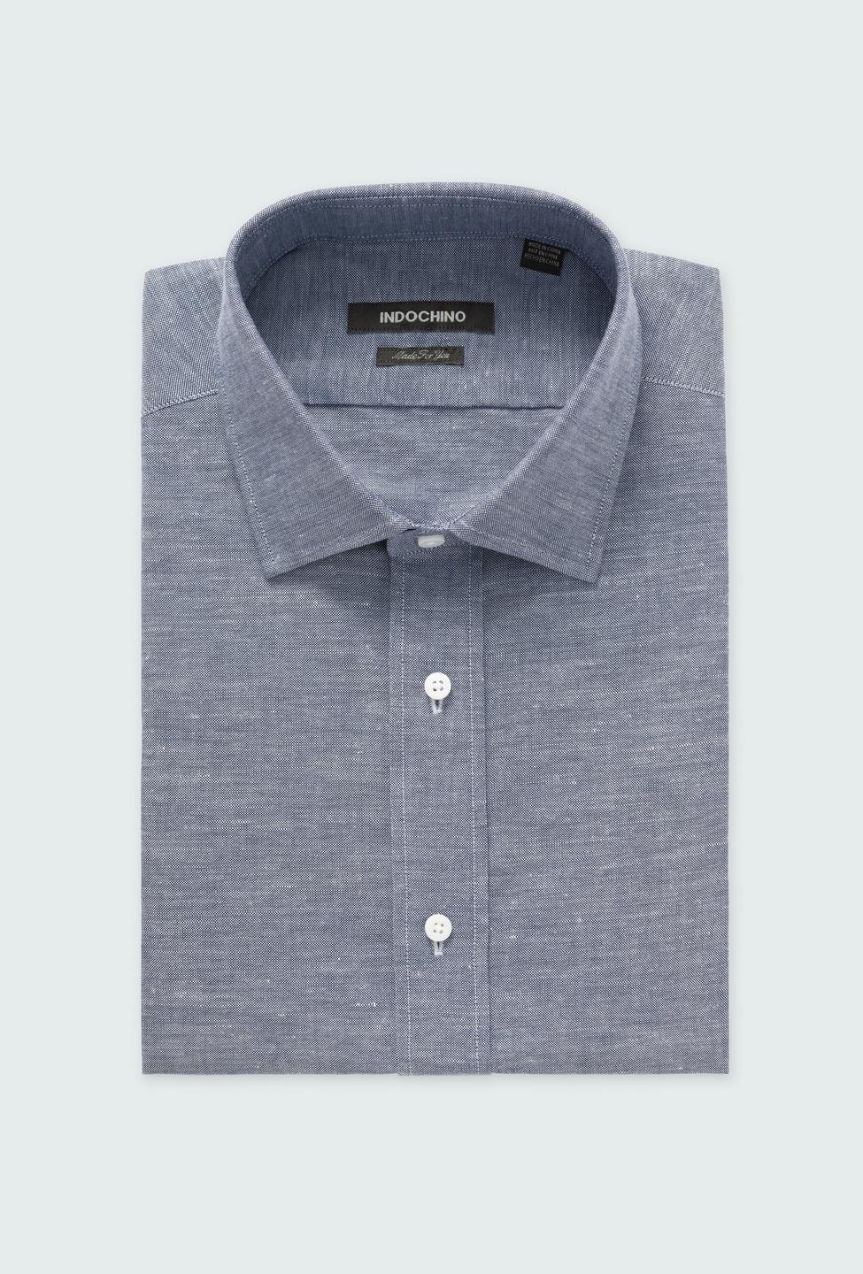 Navy shirt - Sudbury Solid Design from Premium Indochino Collection