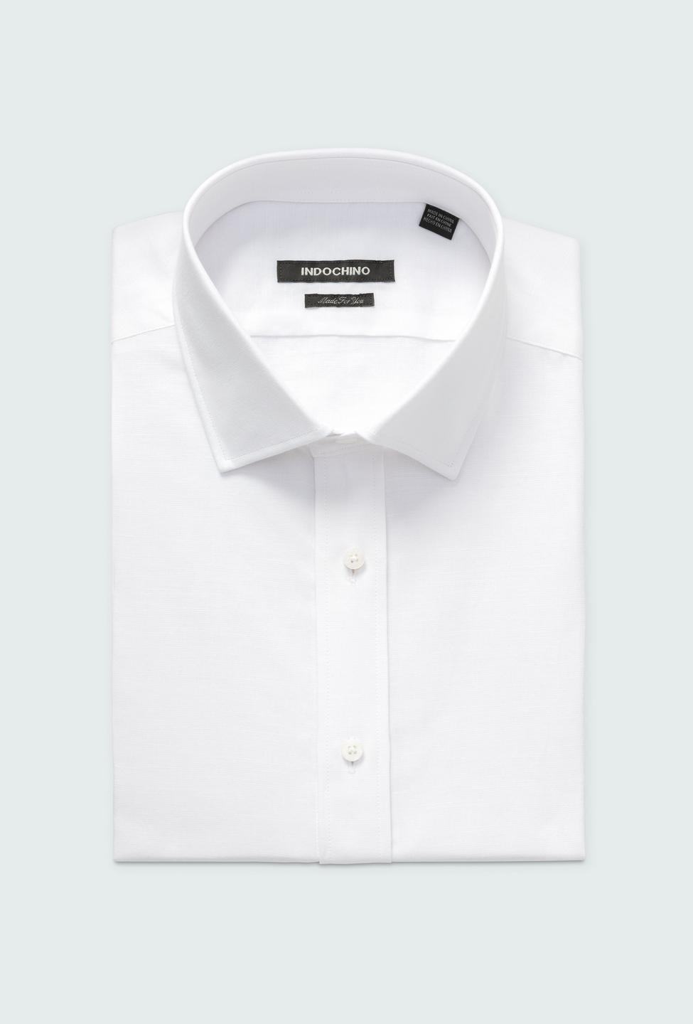 White shirt - Sudbury Solid Design from Premium Indochino Collection