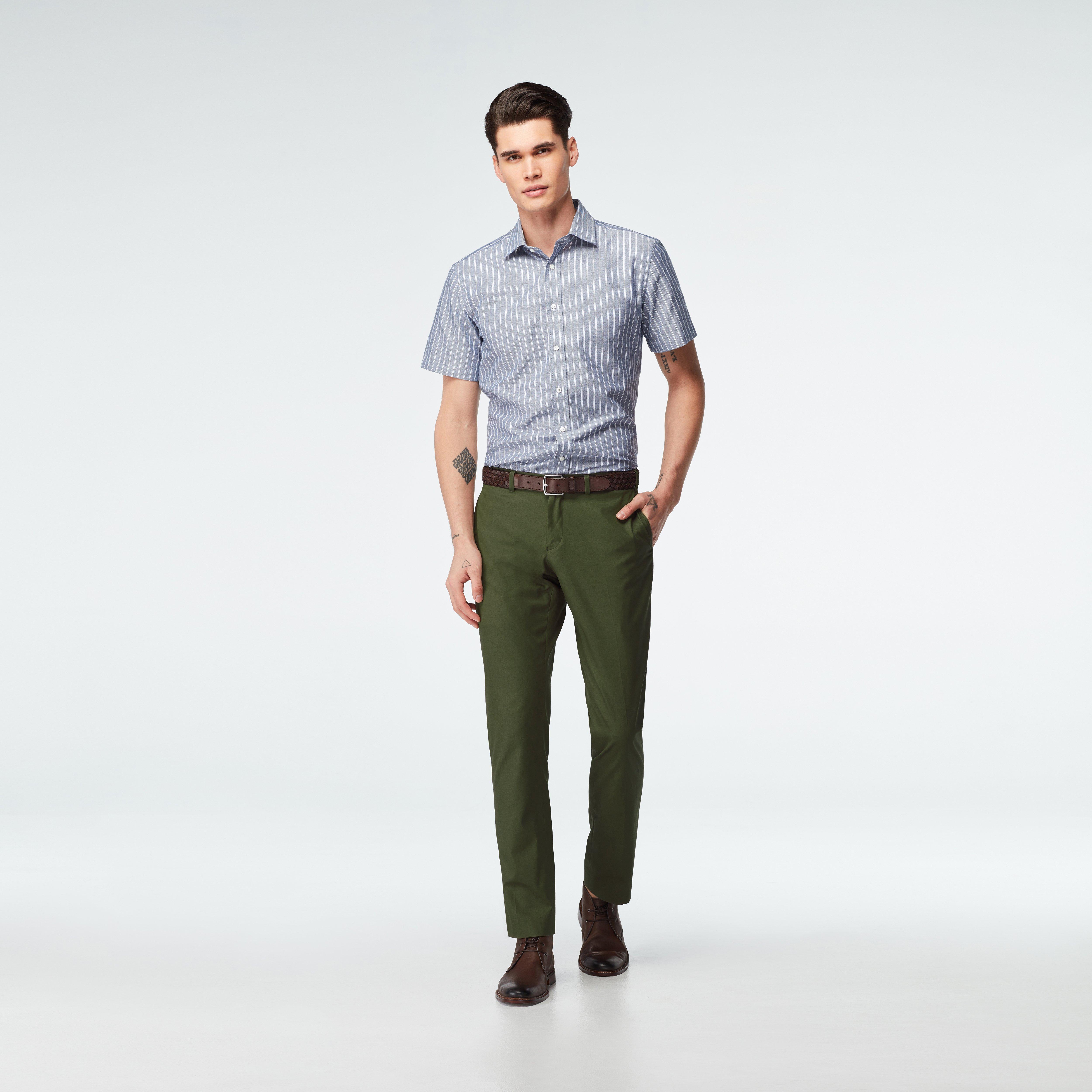 Buy Olive Green Trousers & Pants for Men by The Indian Garage Co Online |  Ajio.com