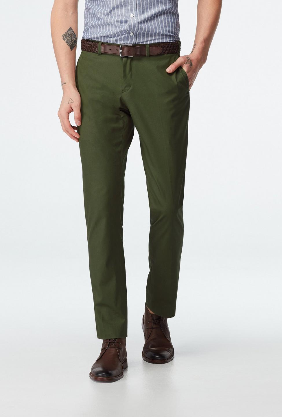 Green pants - Halton Solid Design from Premium Indochino Collection
