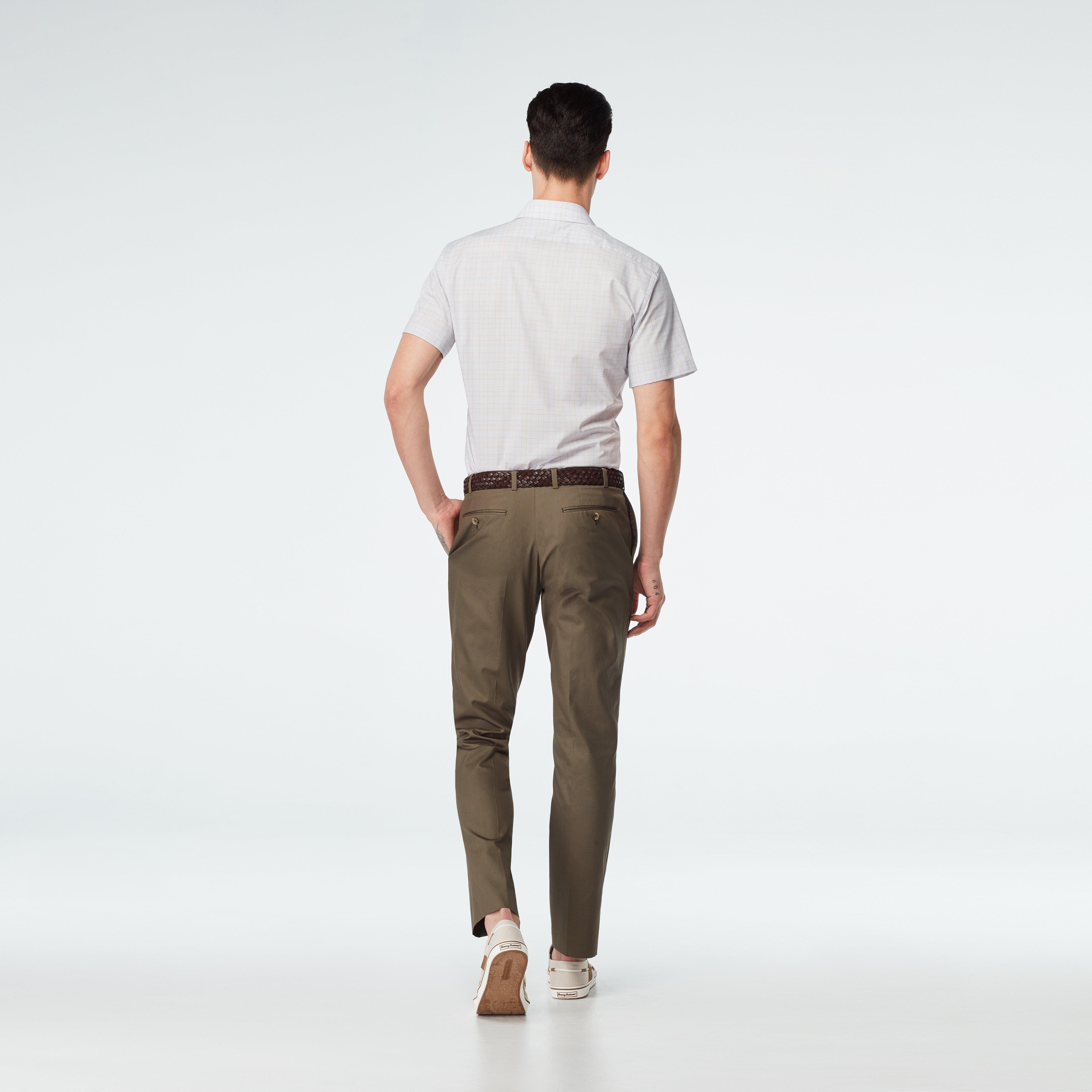 Custom Pants Made For You - Halton Sage Chino | INDOCHINO