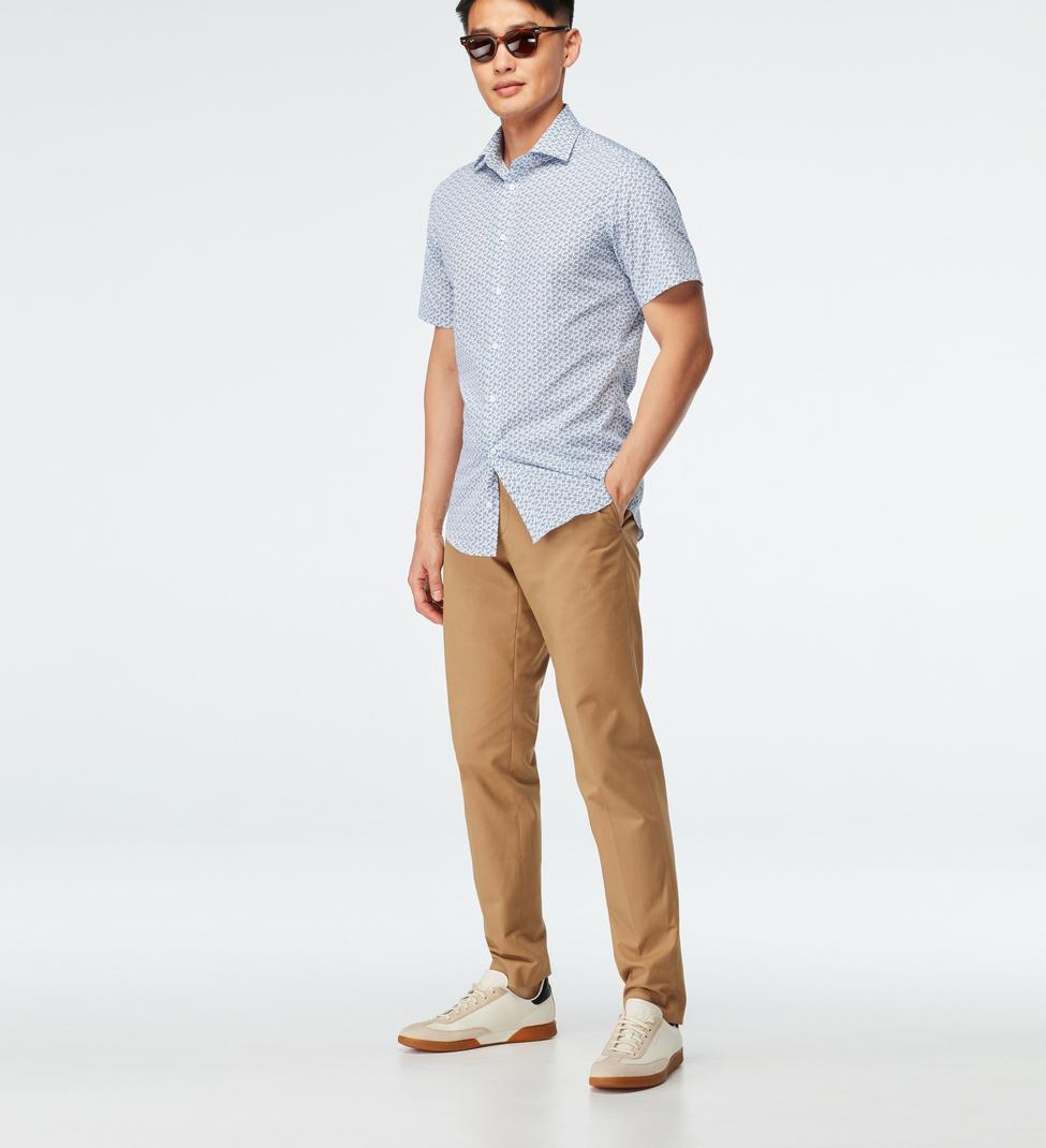 Blue shirt - Saxby Pattern Design from Seasonal Indochino Collection