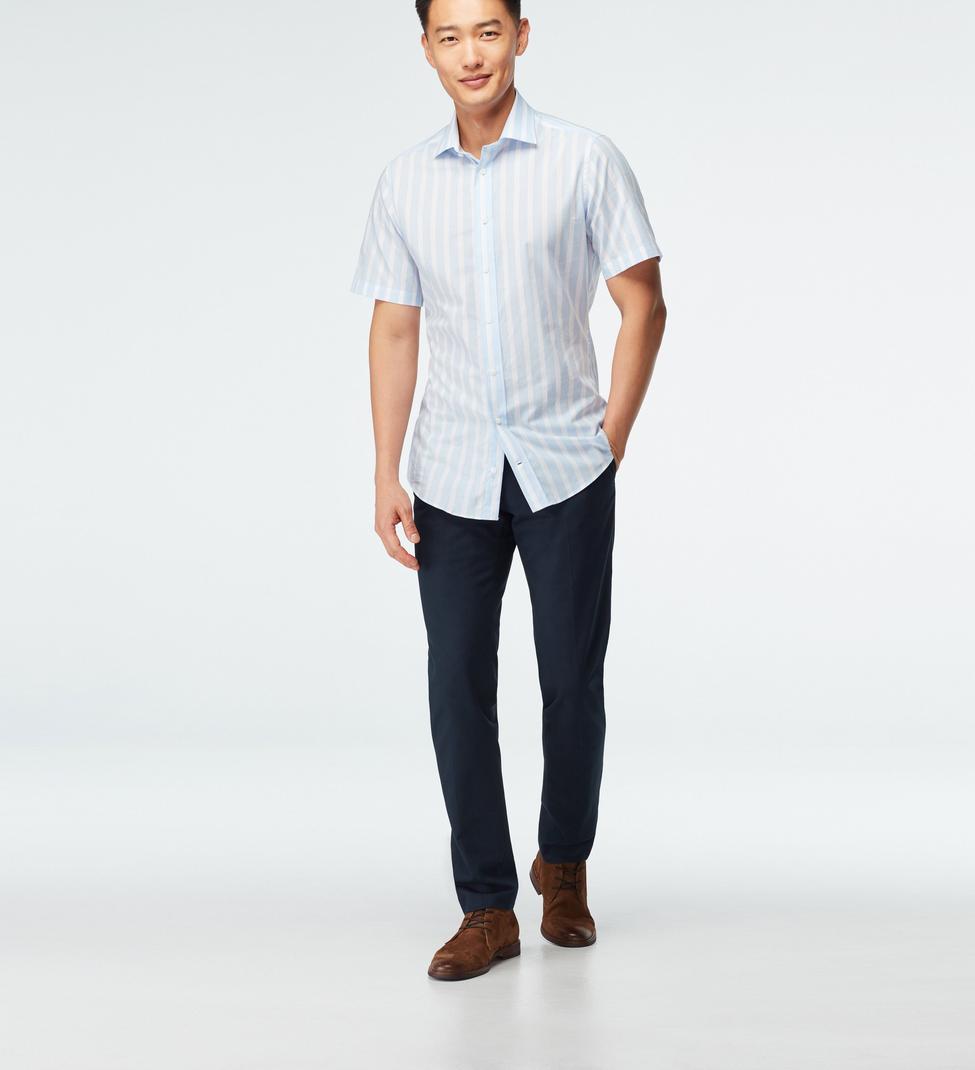 Blue shirt - Stroud Striped Design from Seasonal Indochino Collection