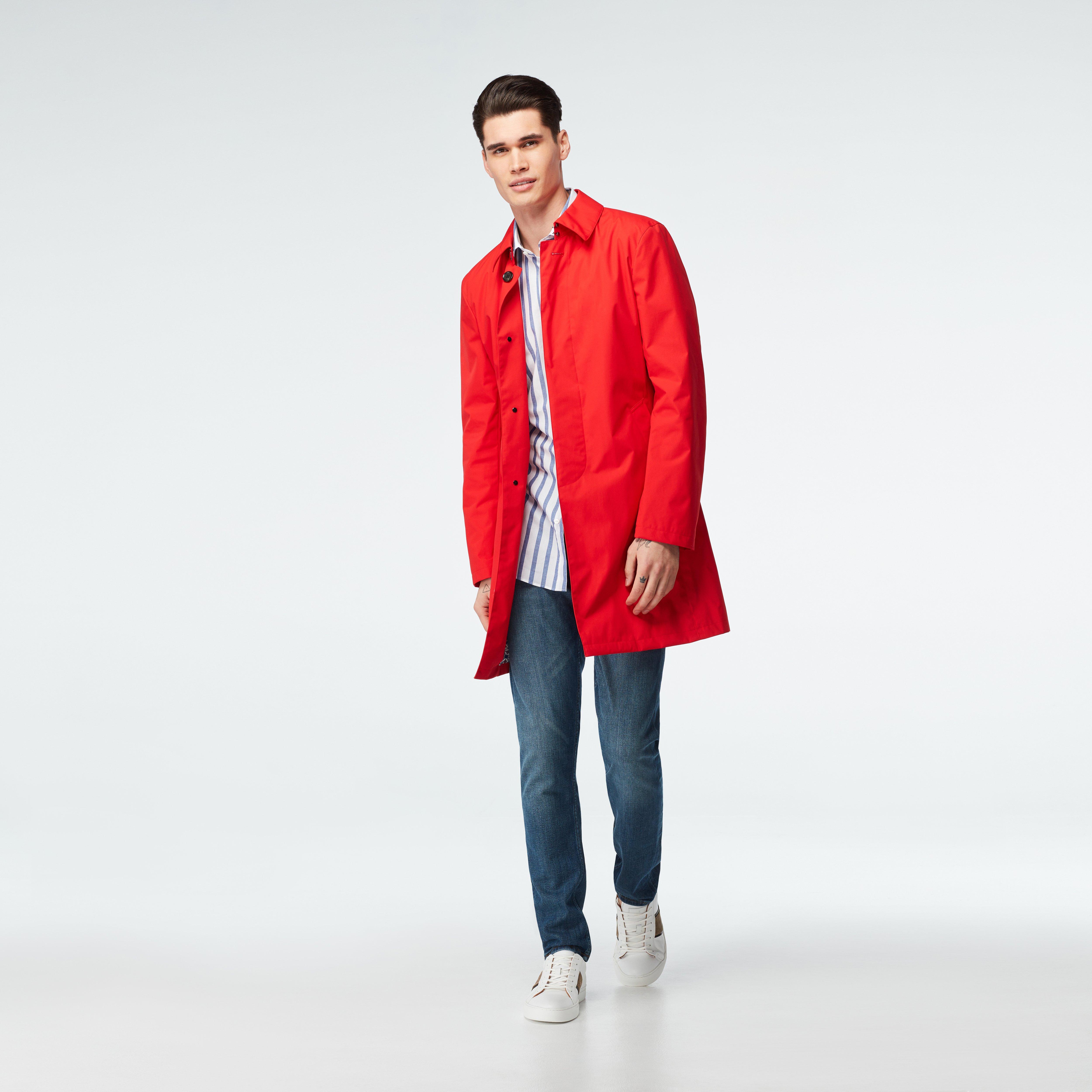 Red raincoat sales mens