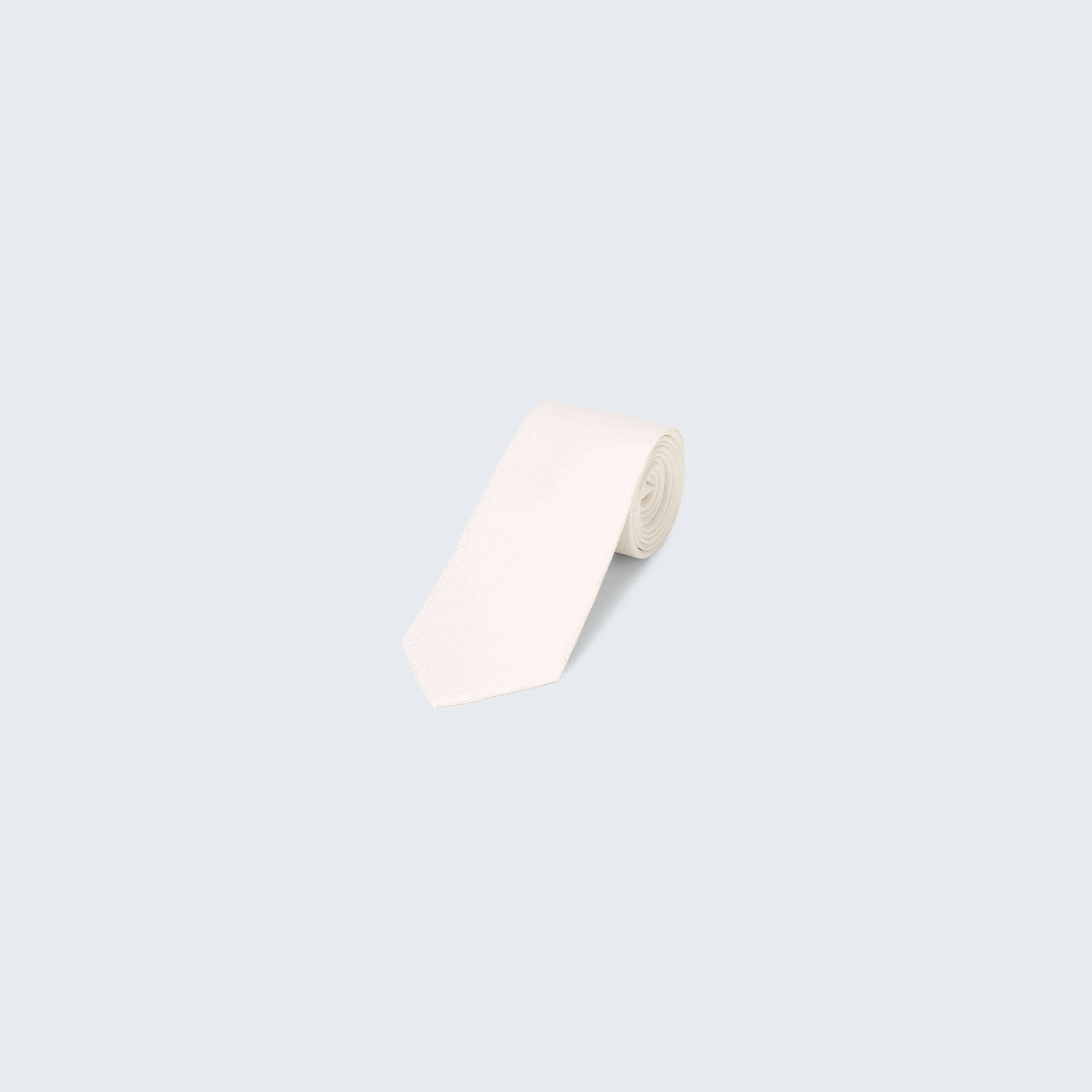 Ivory tie - Solid Design from Premium Indochino Collection