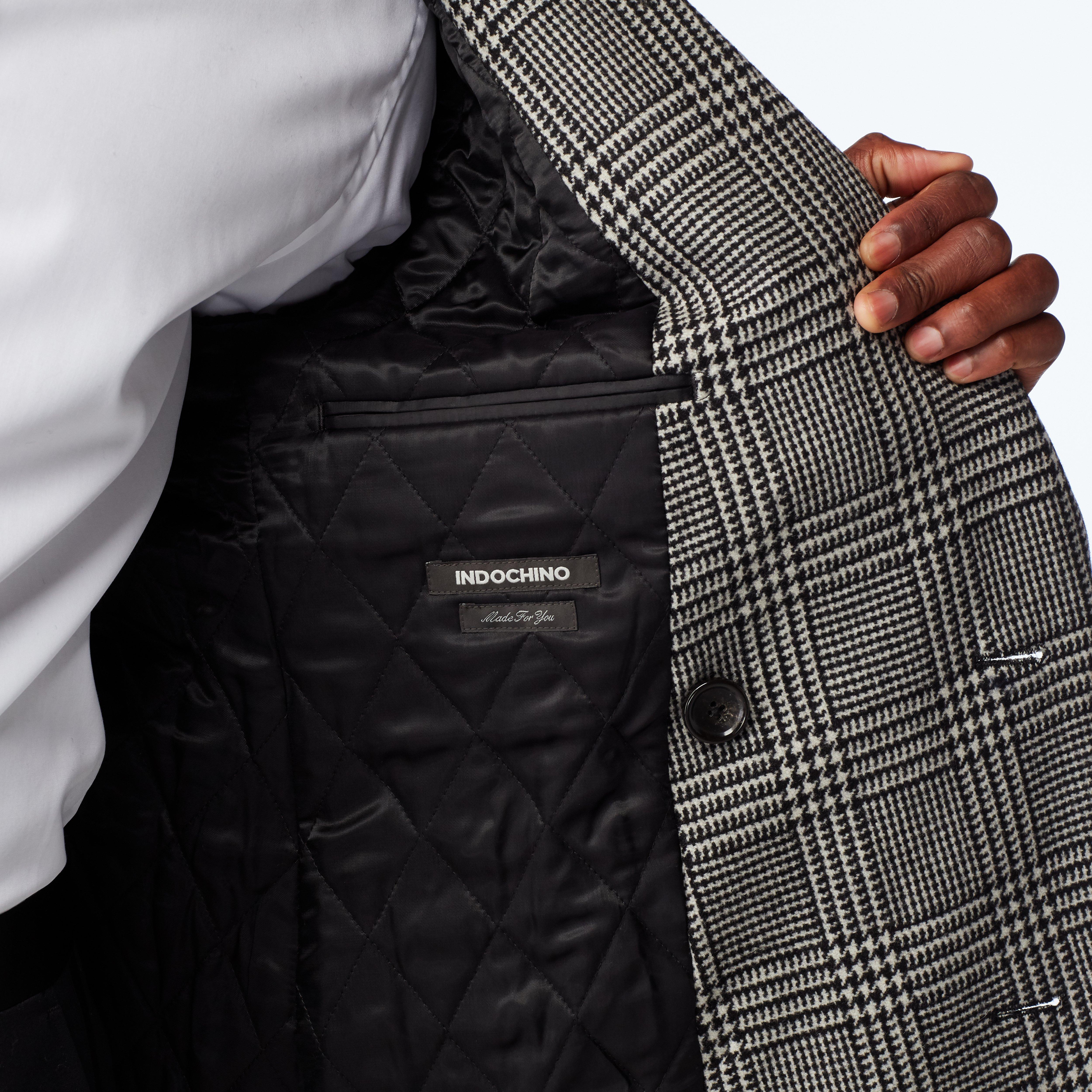 Product thumbnail 3 Black outerwear - Heartford Houndstooth Design from Premium Indochino Collection