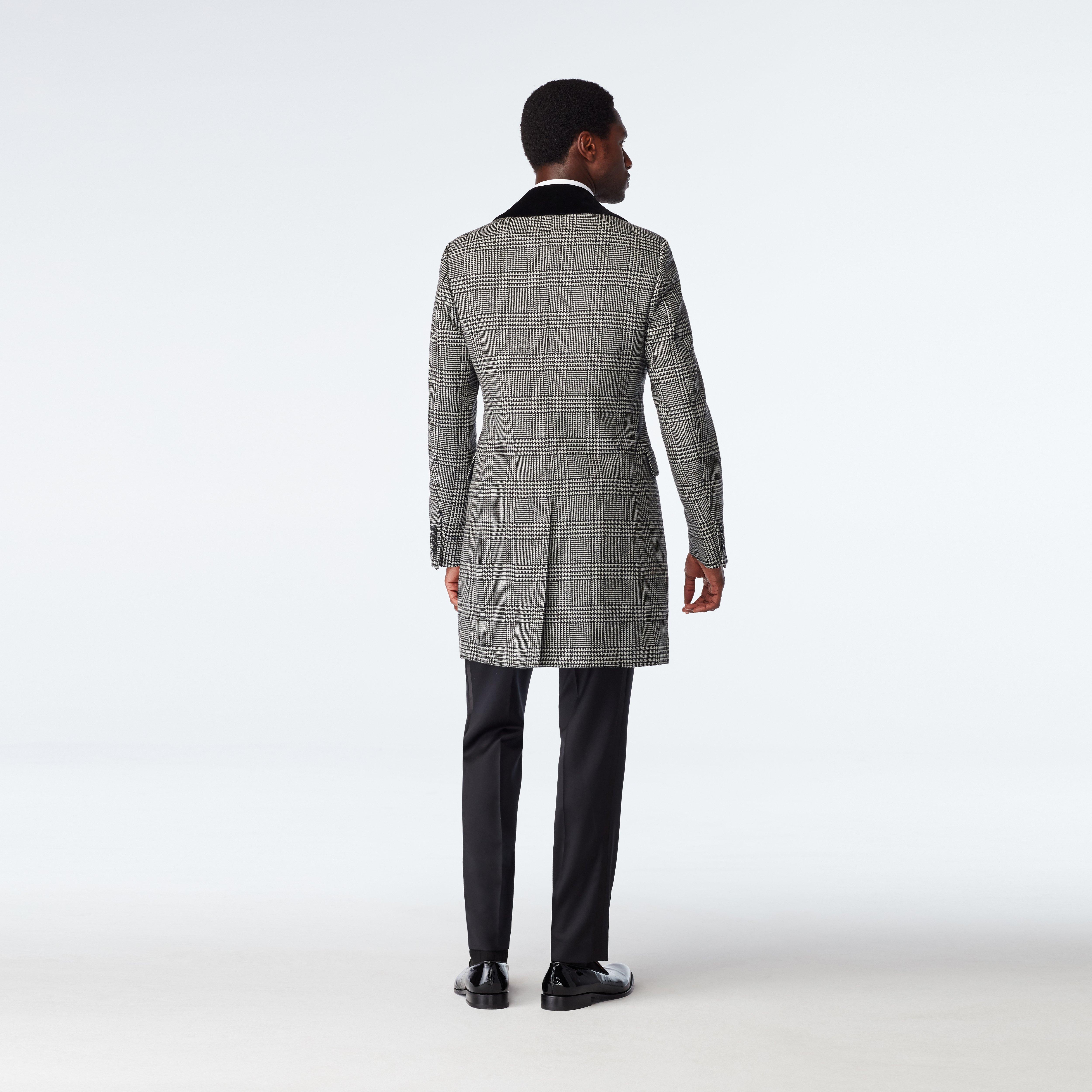 Product thumbnail 2 Black outerwear - Huntley Houndstooth Design from Premium Indochino Collection