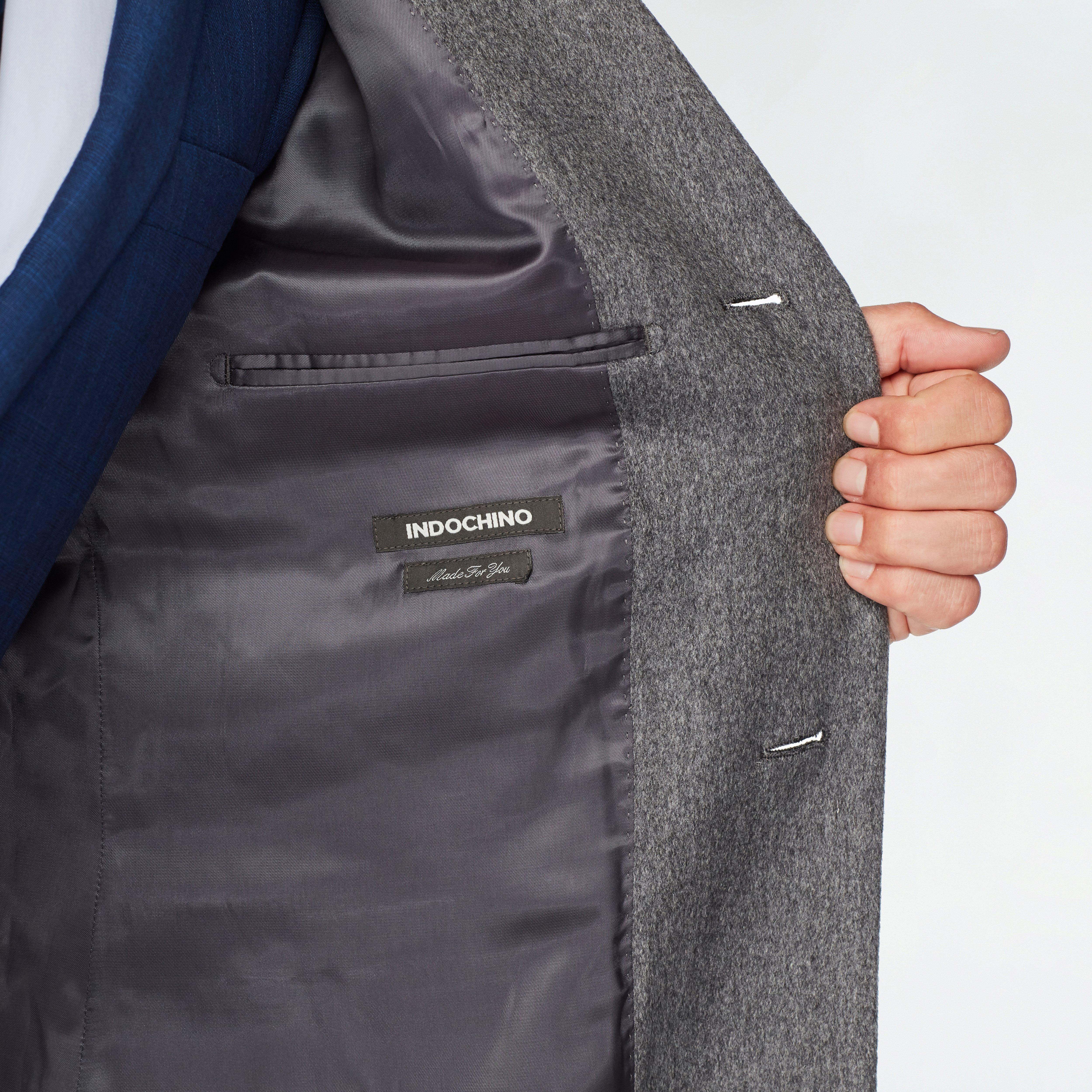 Product thumbnail 3 Gray outerwear - Hatton Solid Design from Premium Indochino Collection