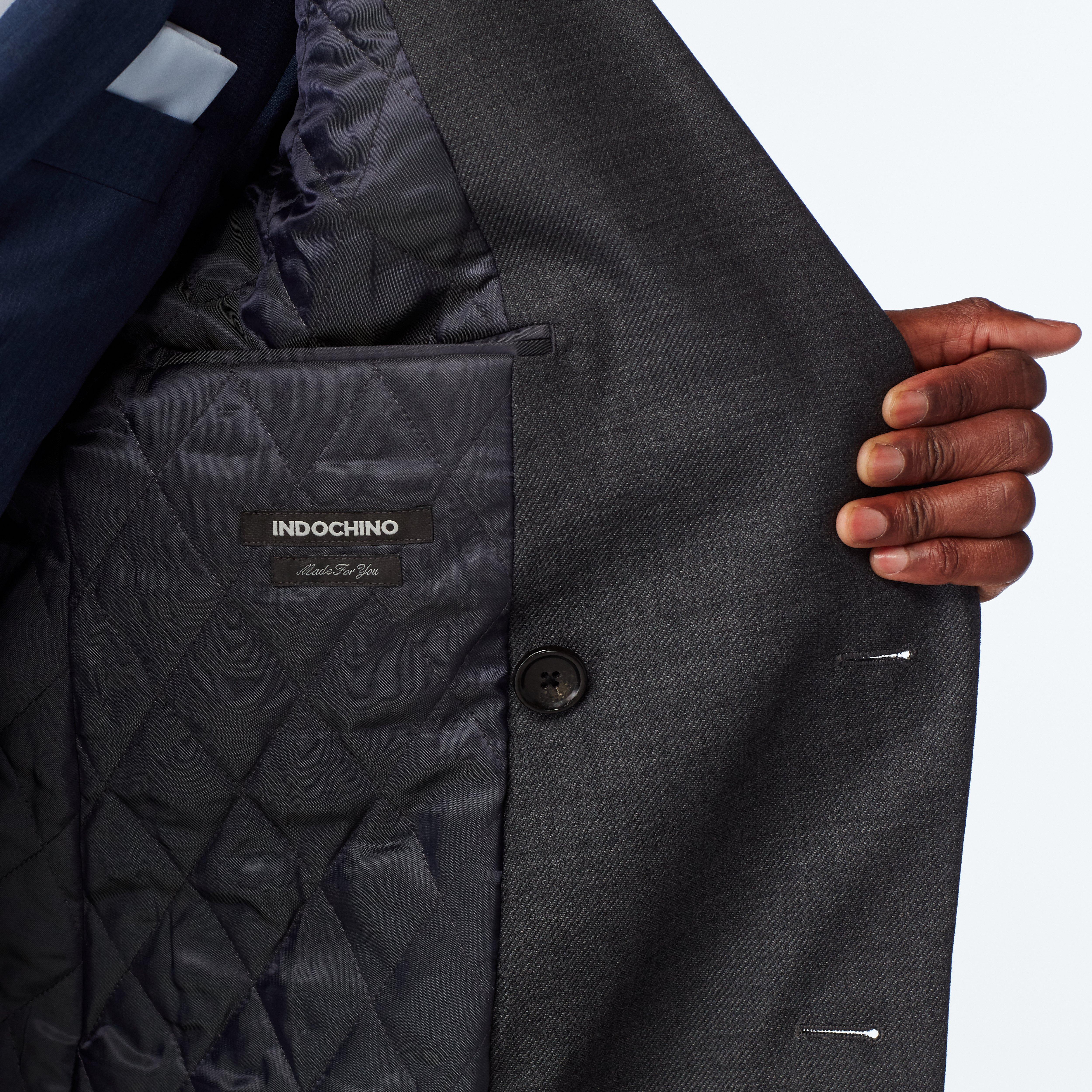 Product thumbnail 3 Gray outerwear - Hatton Solid Design from Premium Indochino Collection