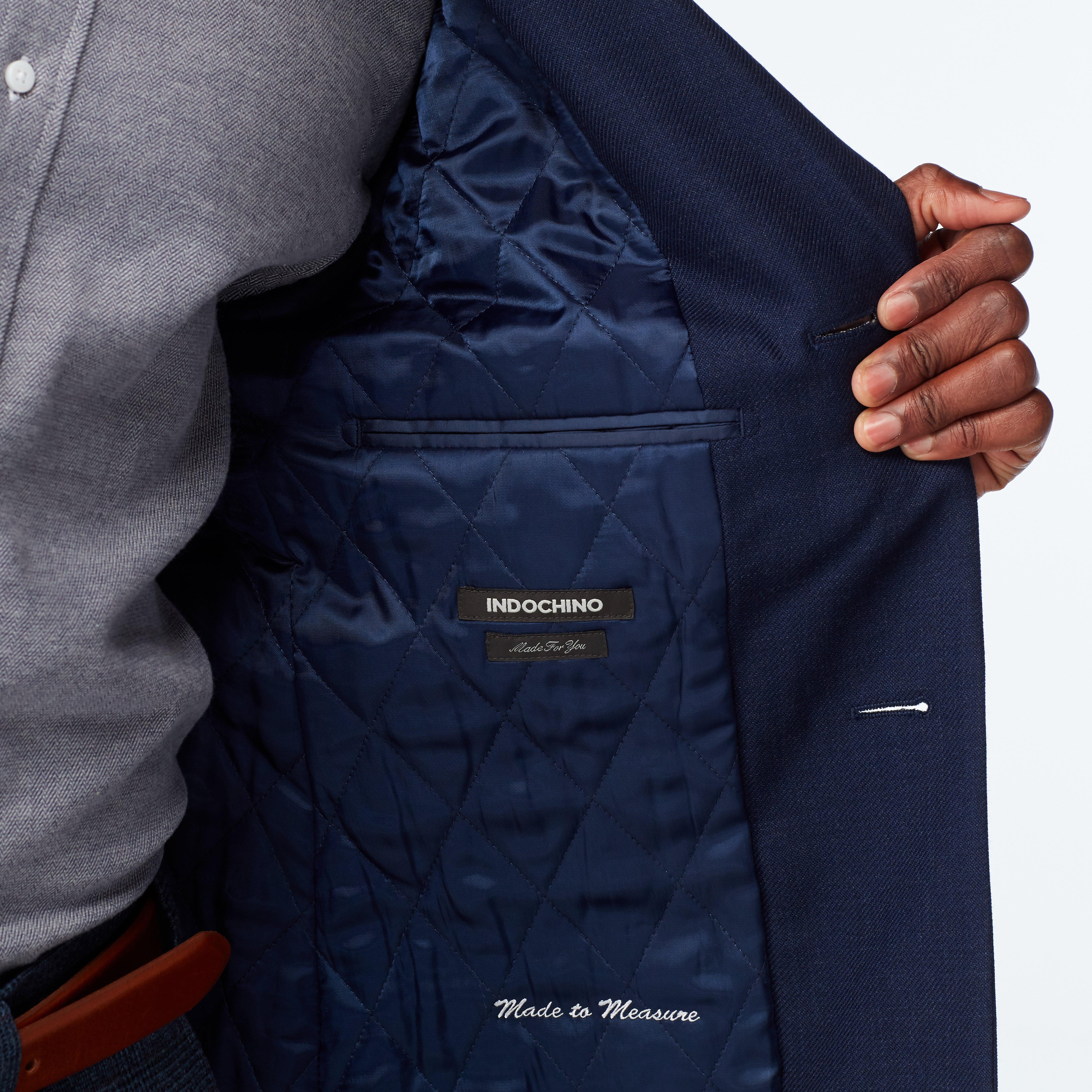 Product thumbnail 3 Blue outerwear - Hatton Solid Design from Premium Indochino Collection