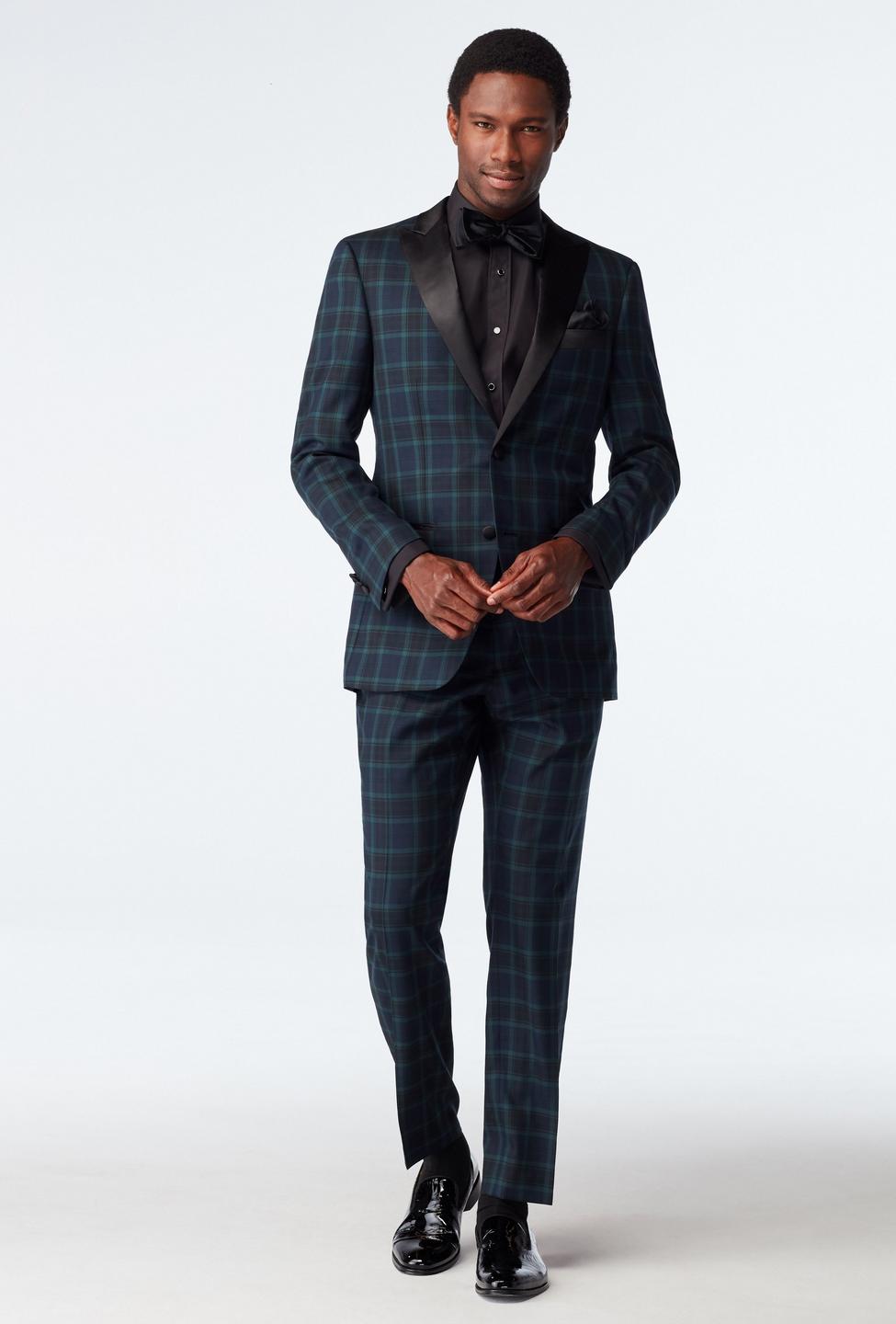 Navy suit - Hampton Plaid Design from Tuxedo Indochino Collection