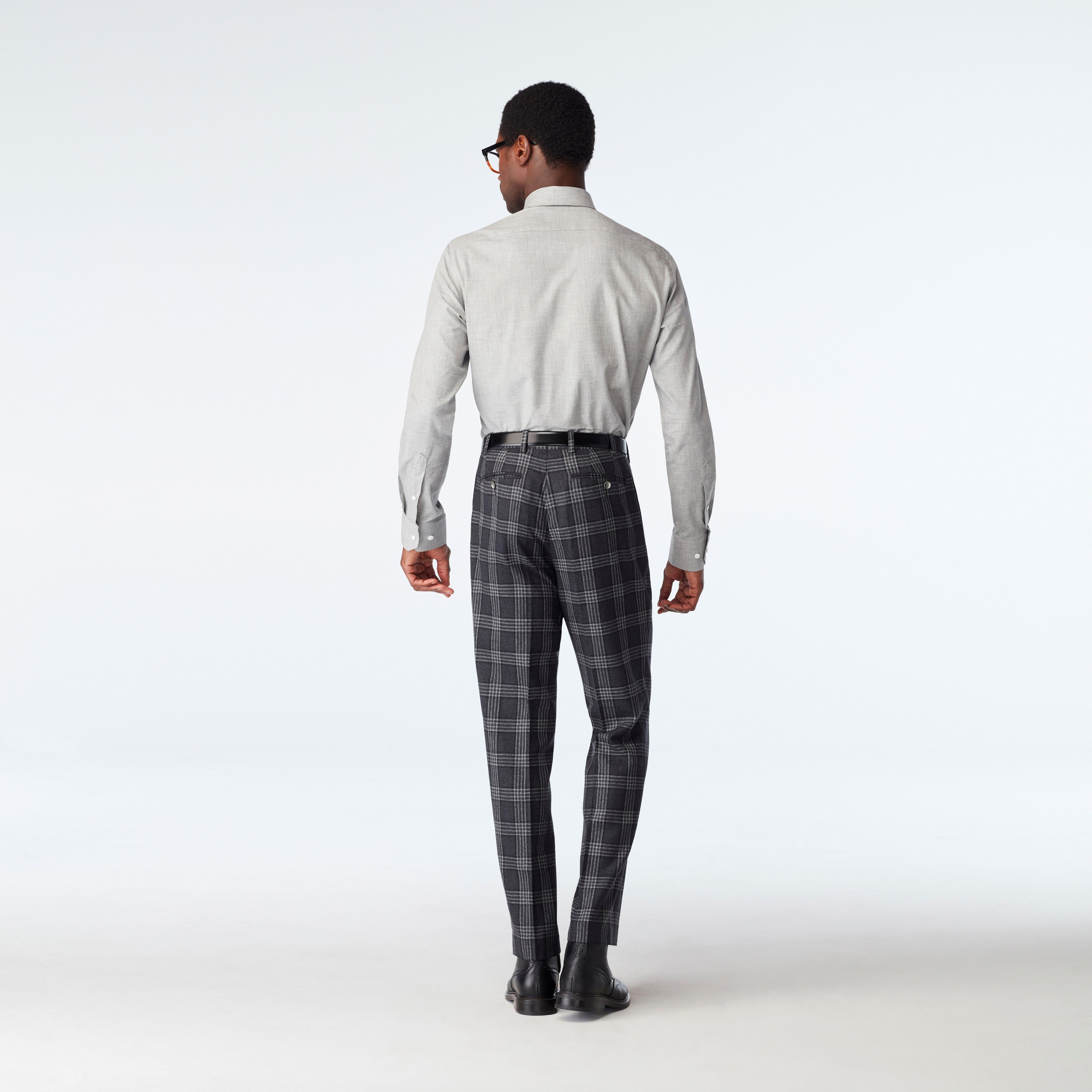 Custom Suits Made For You - Deerhurst Check Charcoal Suit | INDOCHINO