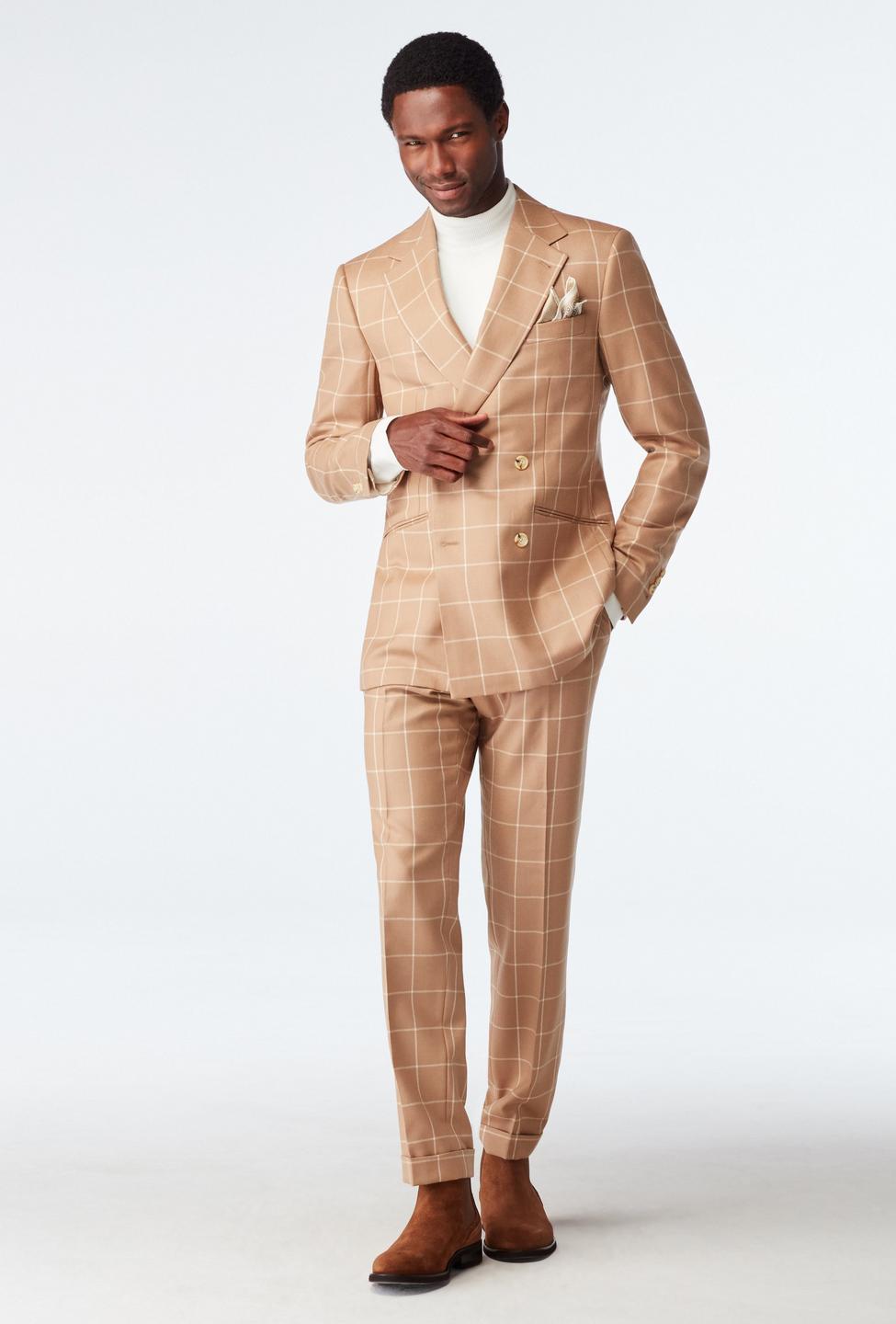 Camel suit - Durham Checked Design from Seasonal Indochino Collection
