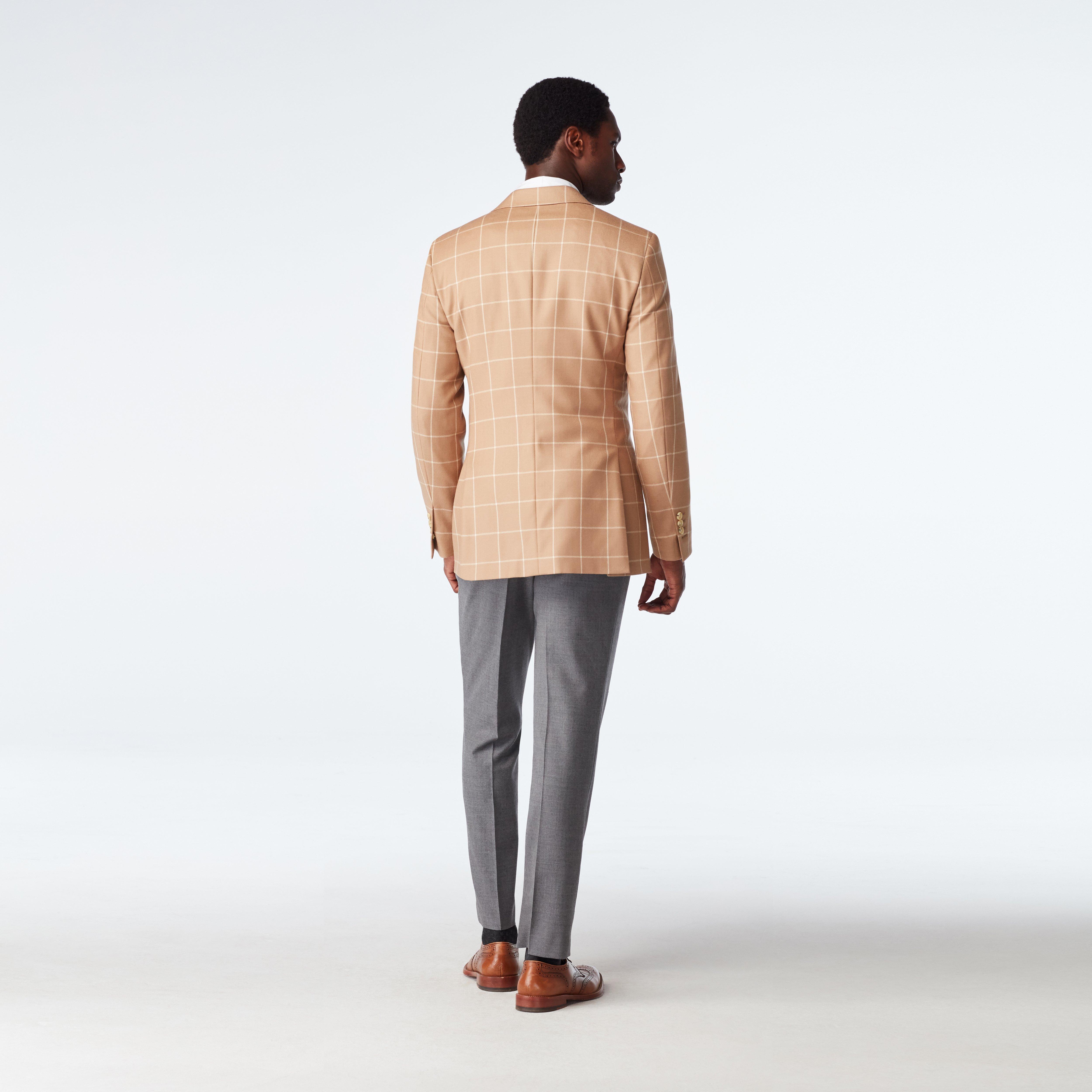 Product thumbnail 2 Camel blazer - Durham Checked Design from Fall / Winter Indochino Collection