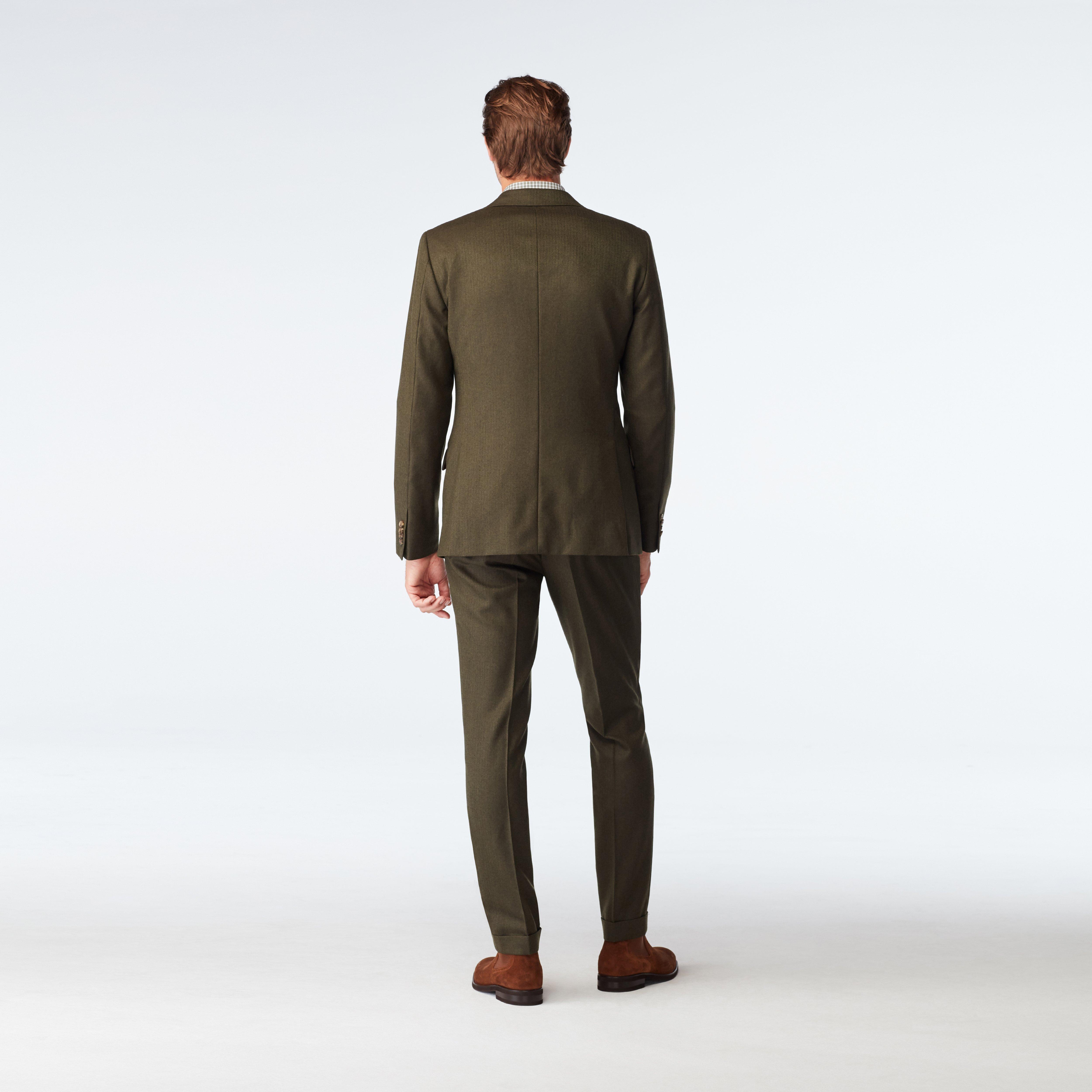 Product thumbnail 2 Olive suit - Prescot Herringbone Design from Seasonal Indochino Collection