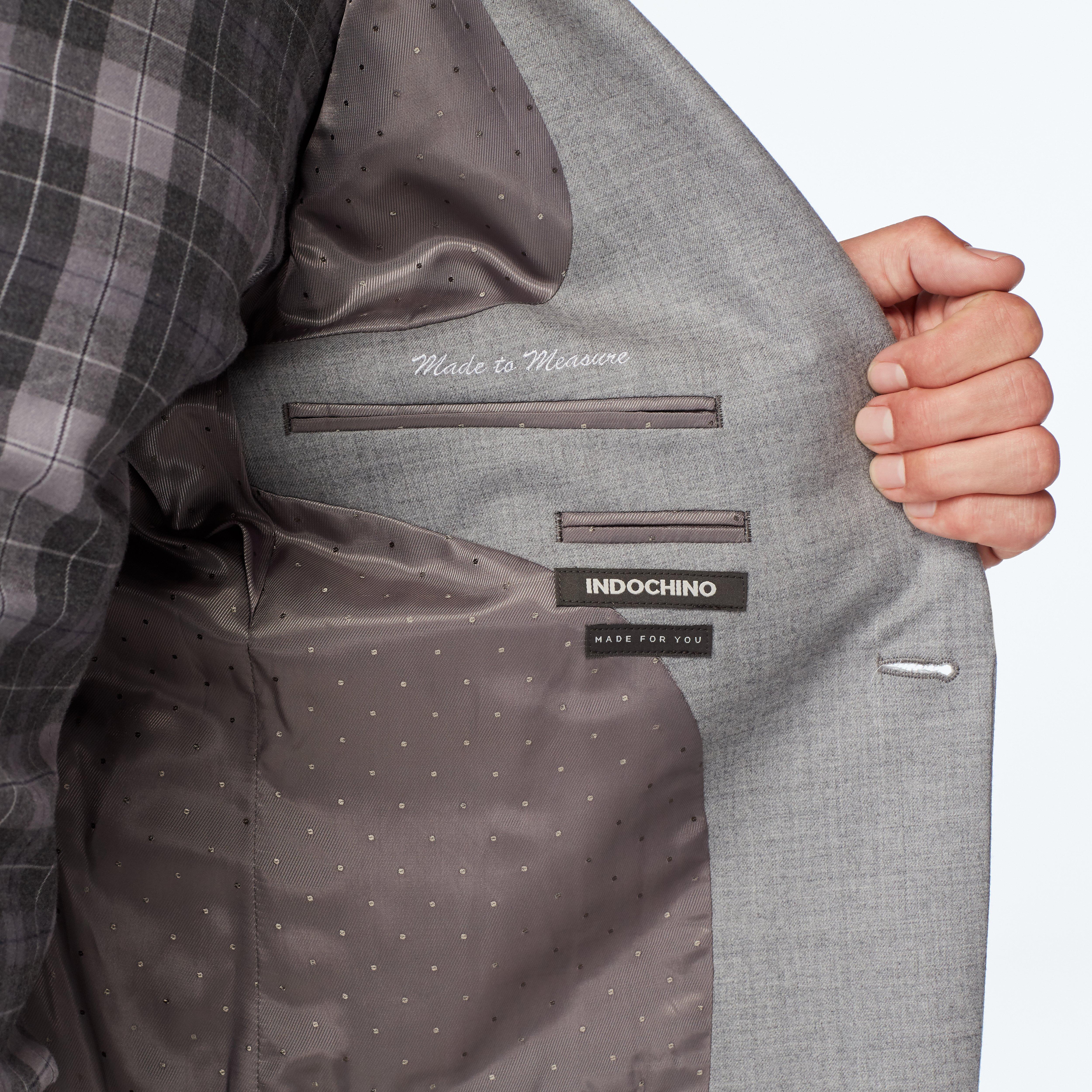 Product thumbnail 3 Gray blazer - Hayward Solid Design from Luxury Indochino Collection