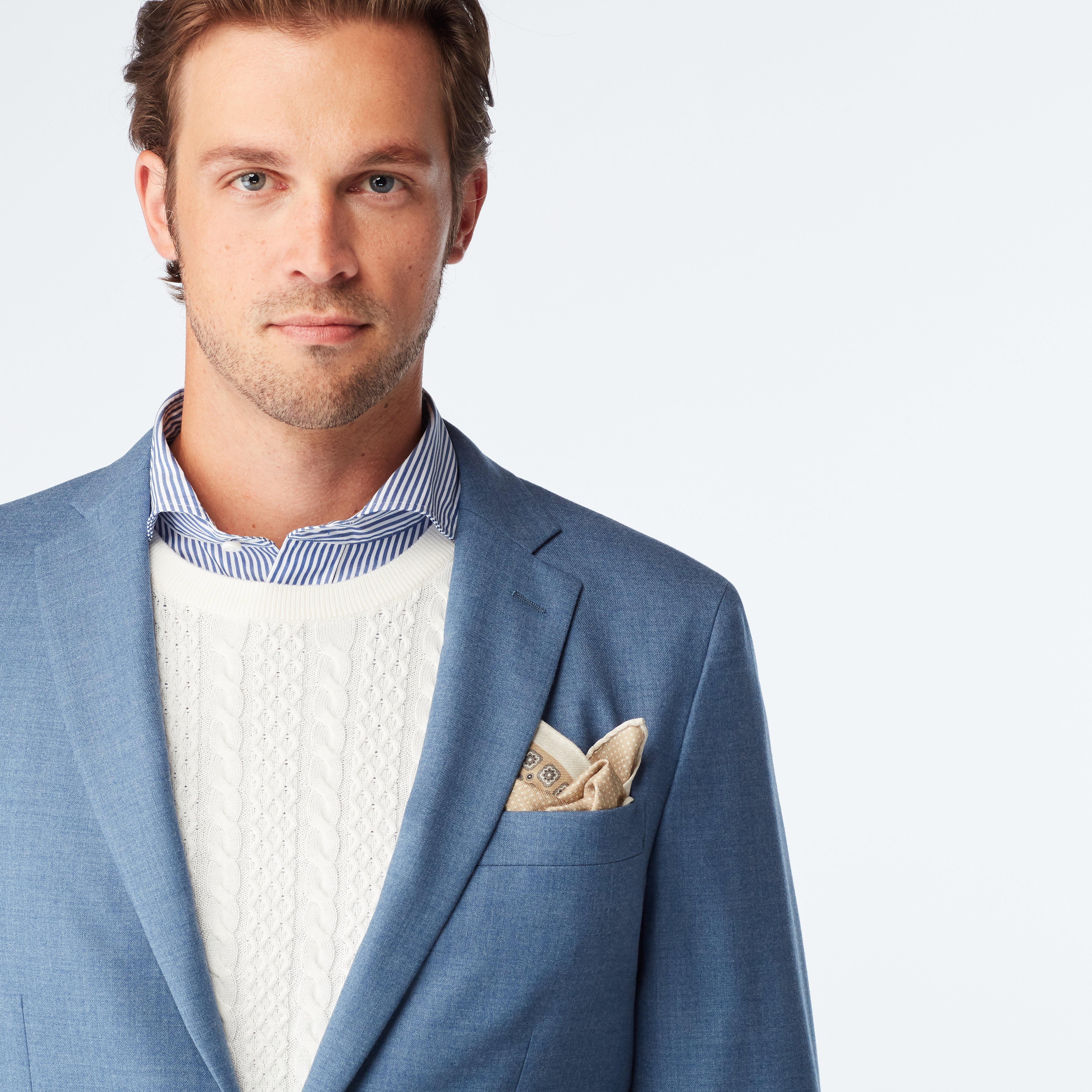 Product thumbnail 6 Blue suit - Hayward Solid Design from Luxury Indochino Collection