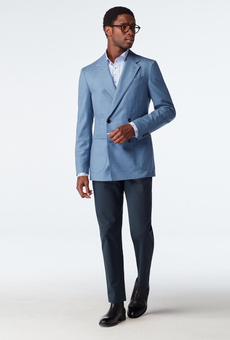 Blue blazer - Hayward Solid Design from Luxury Indochino Collection