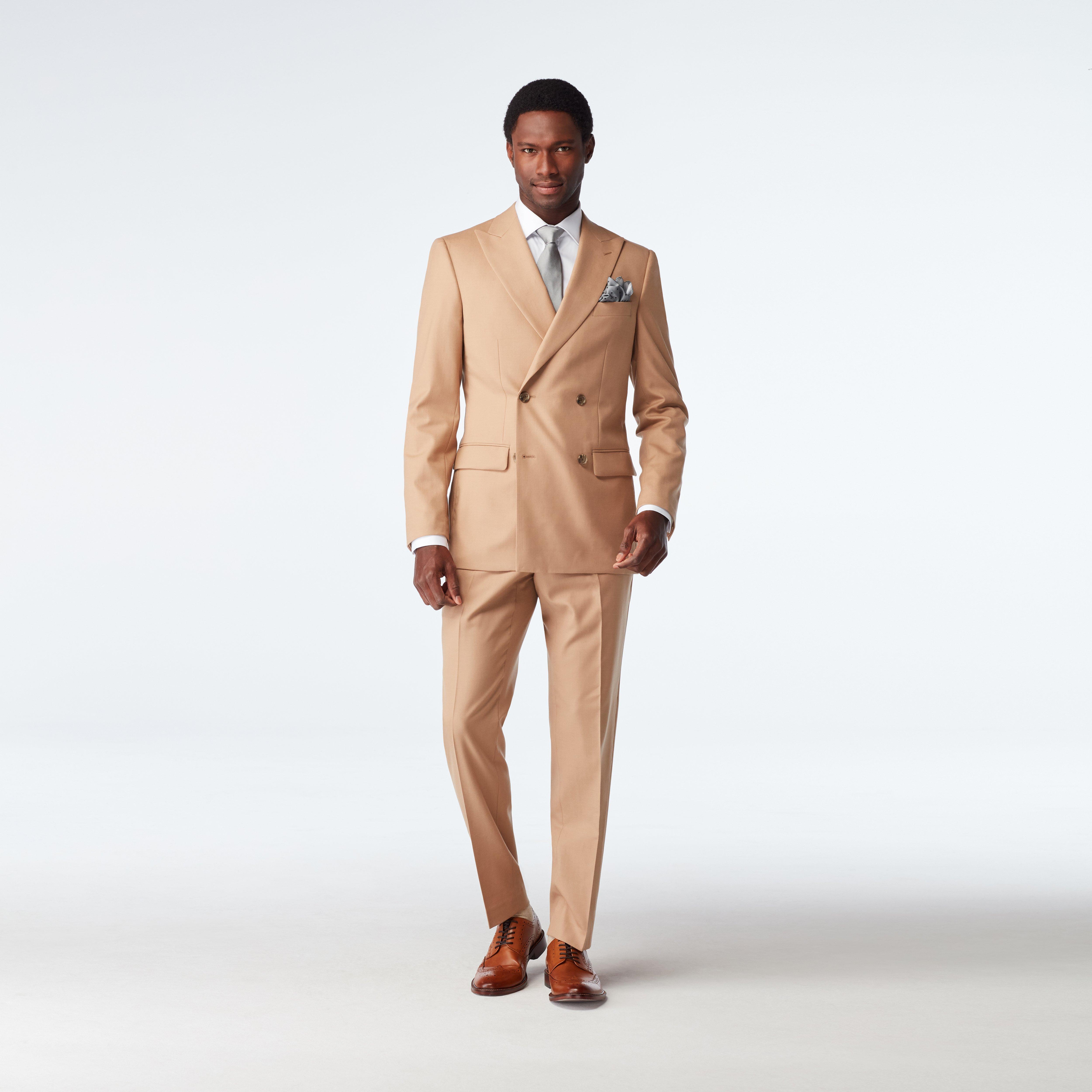 Camel blazer - Hayward Solid Design from Luxury Indochino Collection
