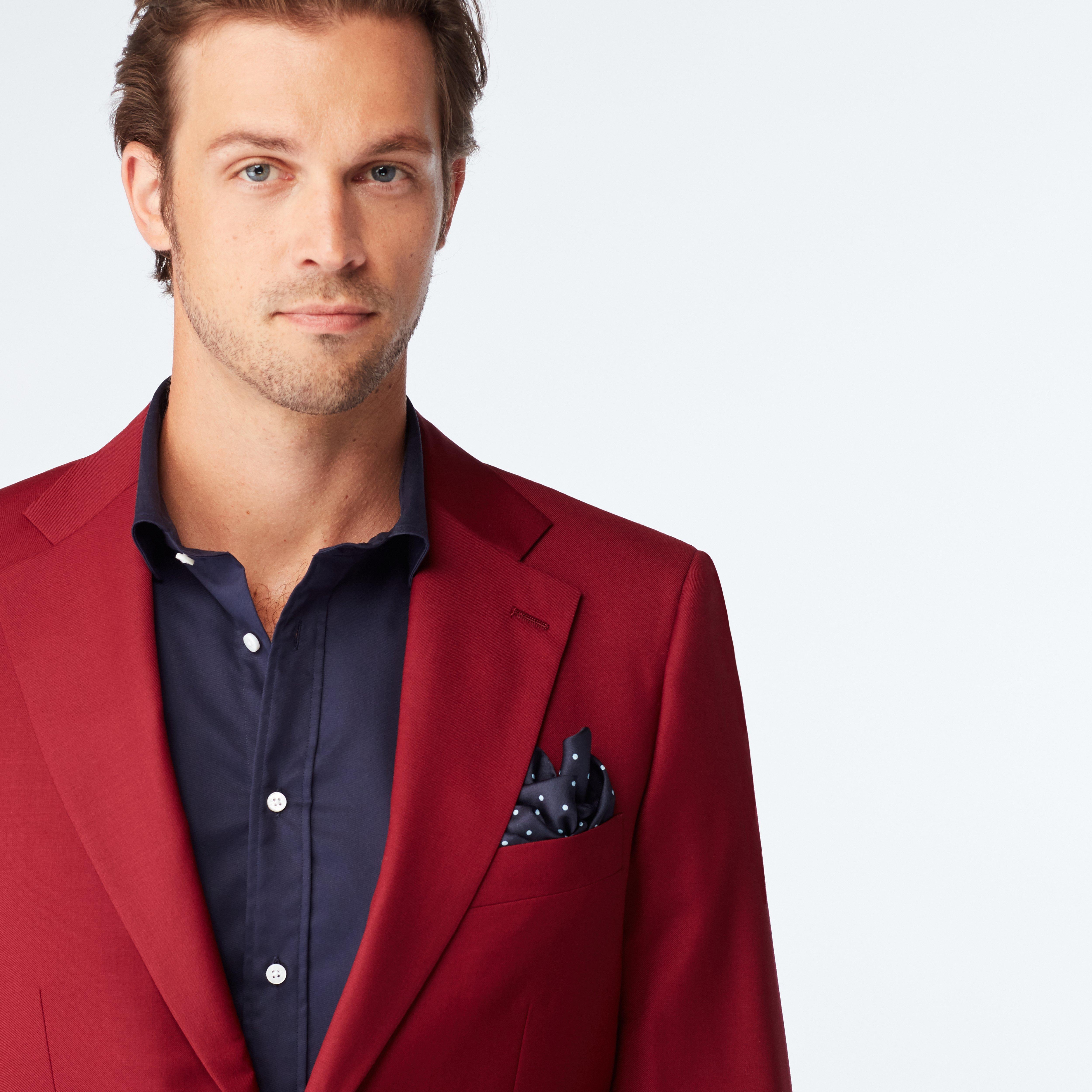 Product thumbnail 4 Red blazer - Hemsworth Solid Design from Premium Indochino Collection