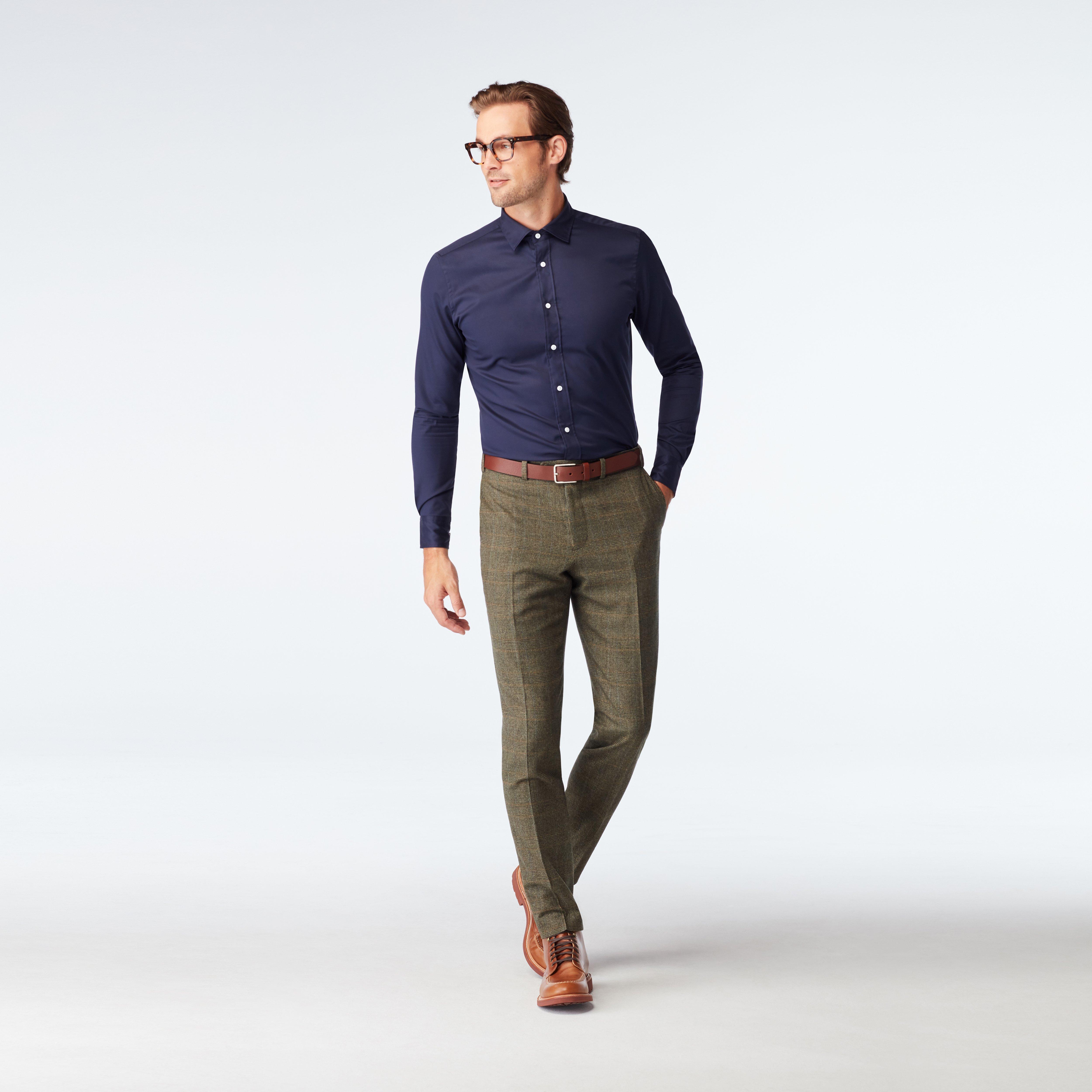 Product thumbnail 3 Olive suit - Felton Houndstooth Design from Seasonal Indochino Collection