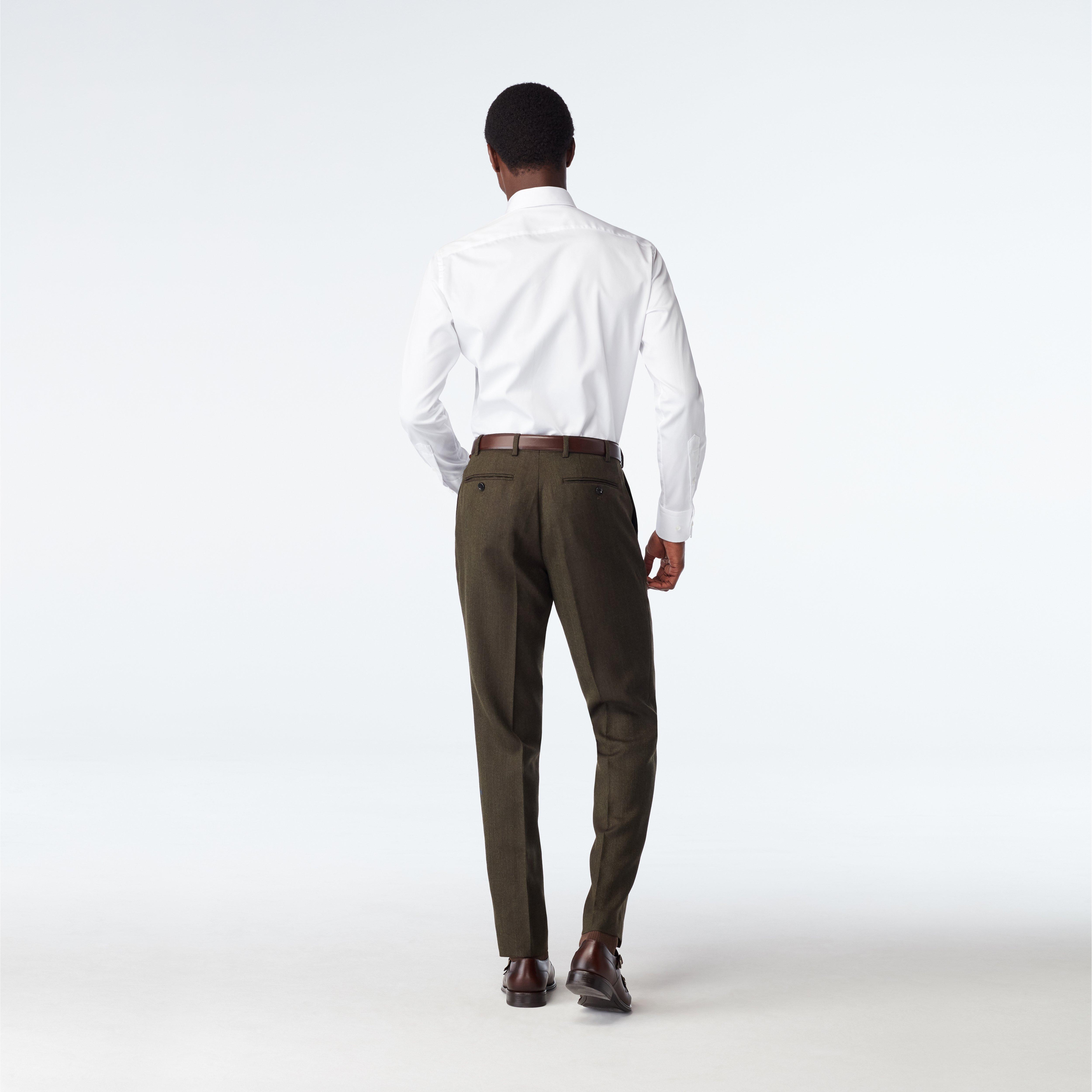 Product thumbnail 4 Olive suit - Farhill Herringbone Design from Fall / Winter Indochino Collection