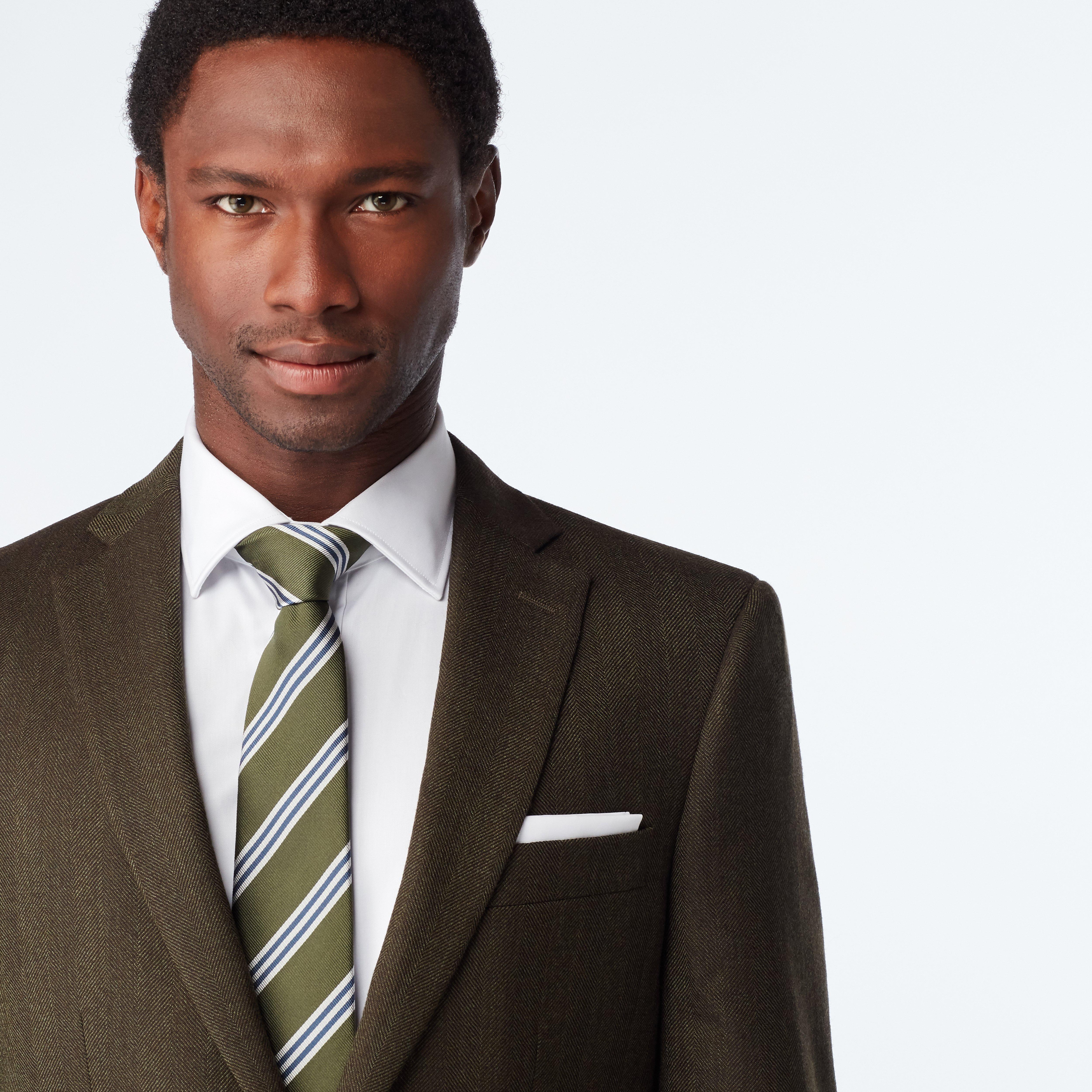 Product thumbnail 6 Olive suit - Farhill Herringbone Design from Fall / Winter Indochino Collection