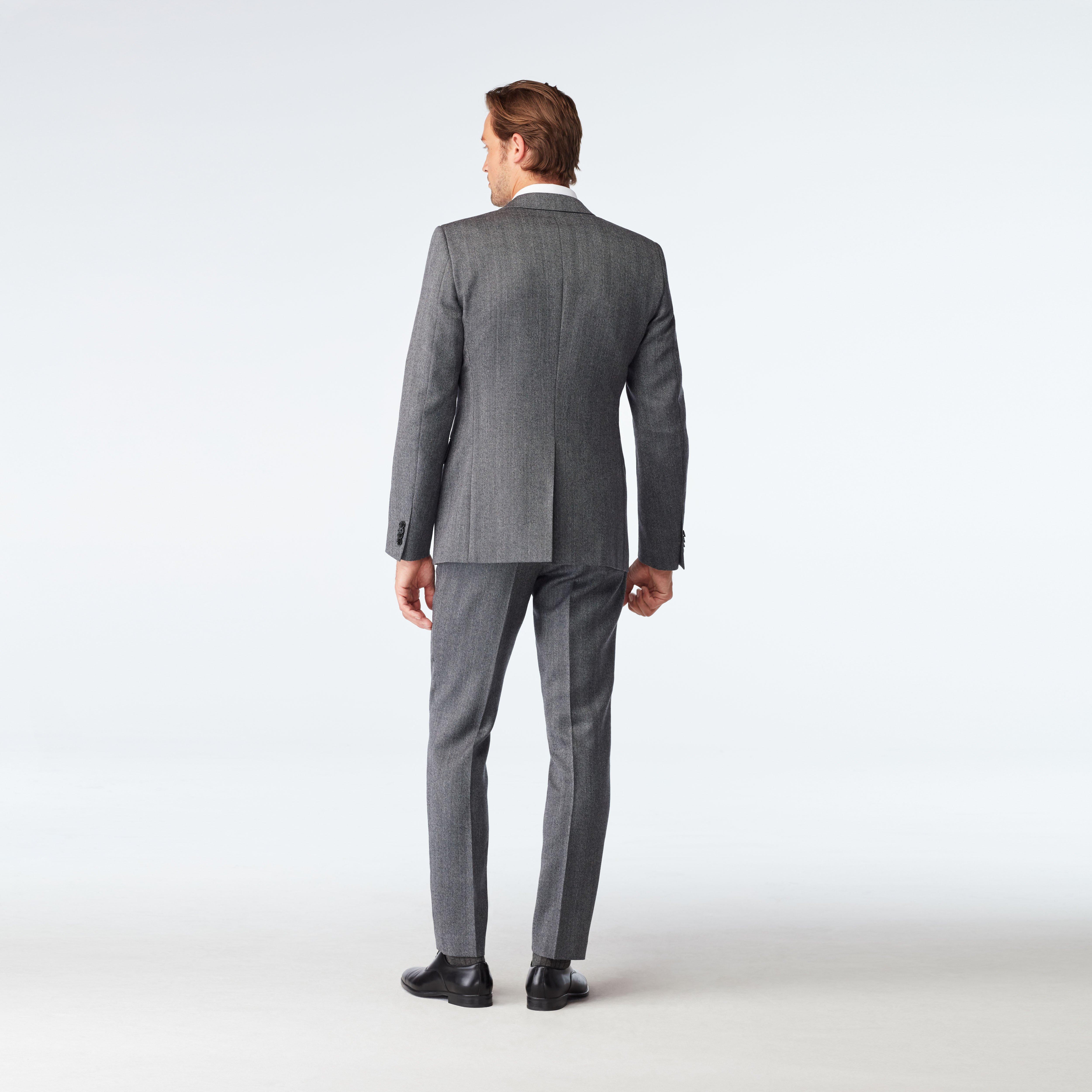 Farhill Herringbone Charcoal Suit