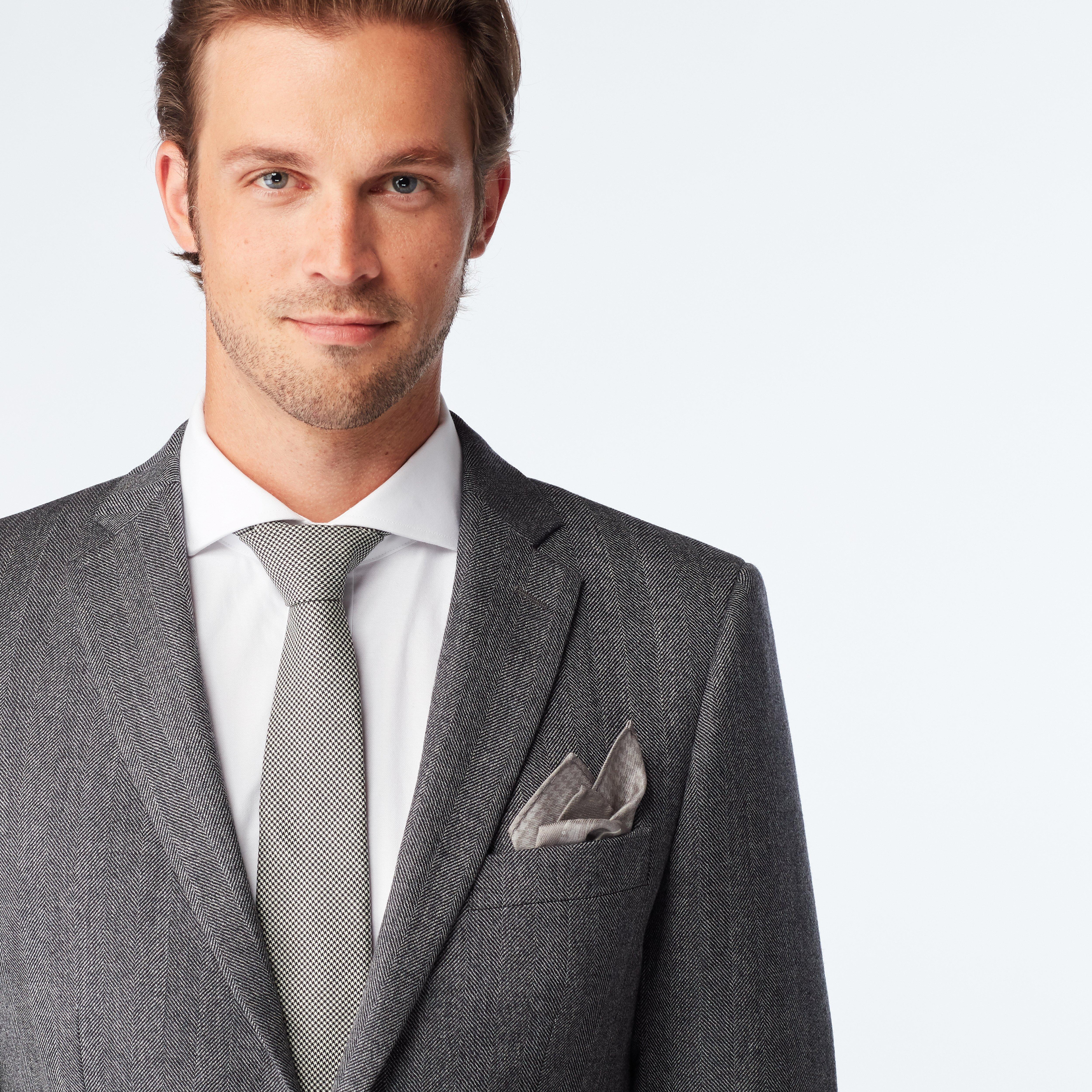 Product thumbnail 6 Gray suit - Farhill Herringbone Design from Seasonal Indochino Collection