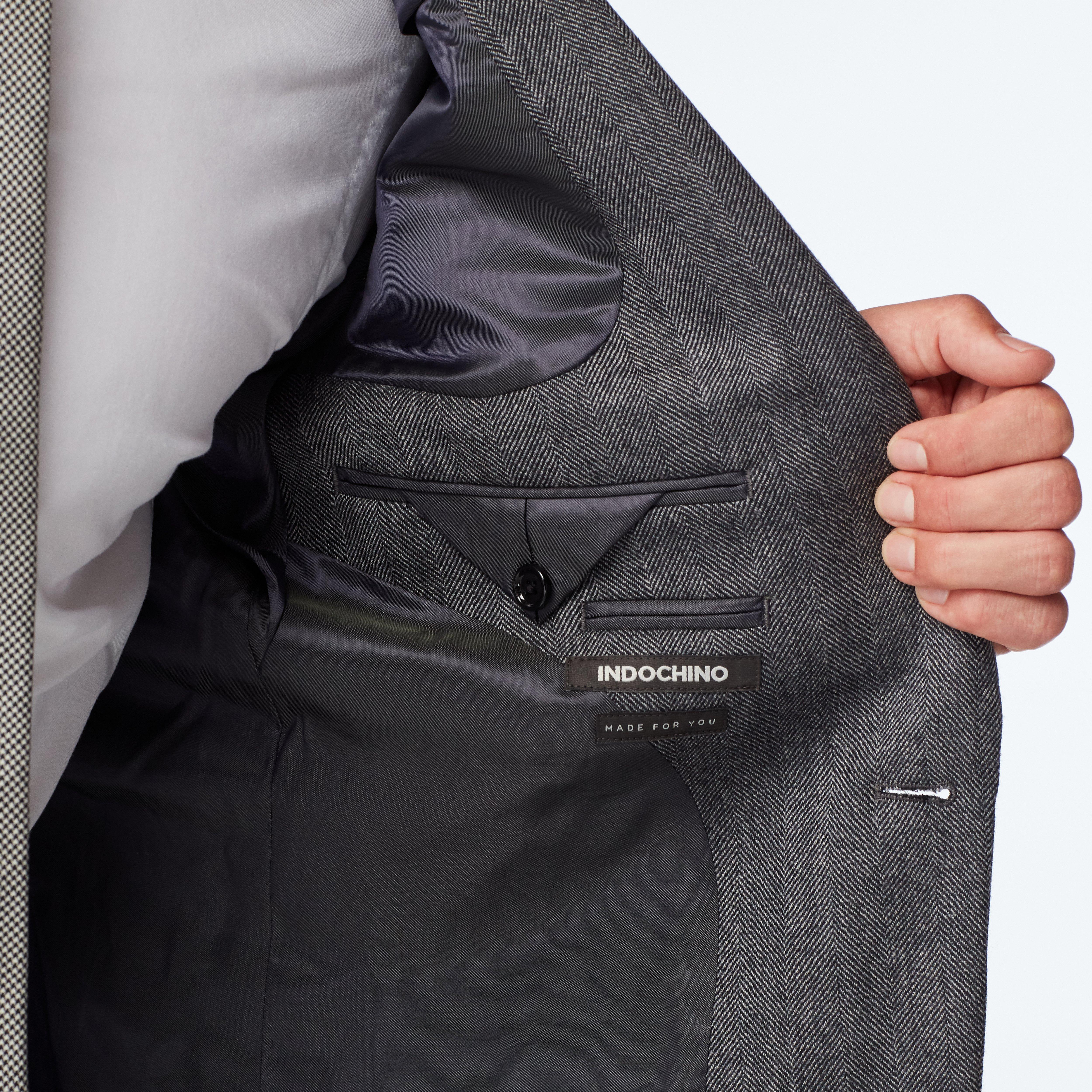 Product thumbnail 3 Gray blazer - Farhill Herringbone Design from Seasonal Indochino Collection