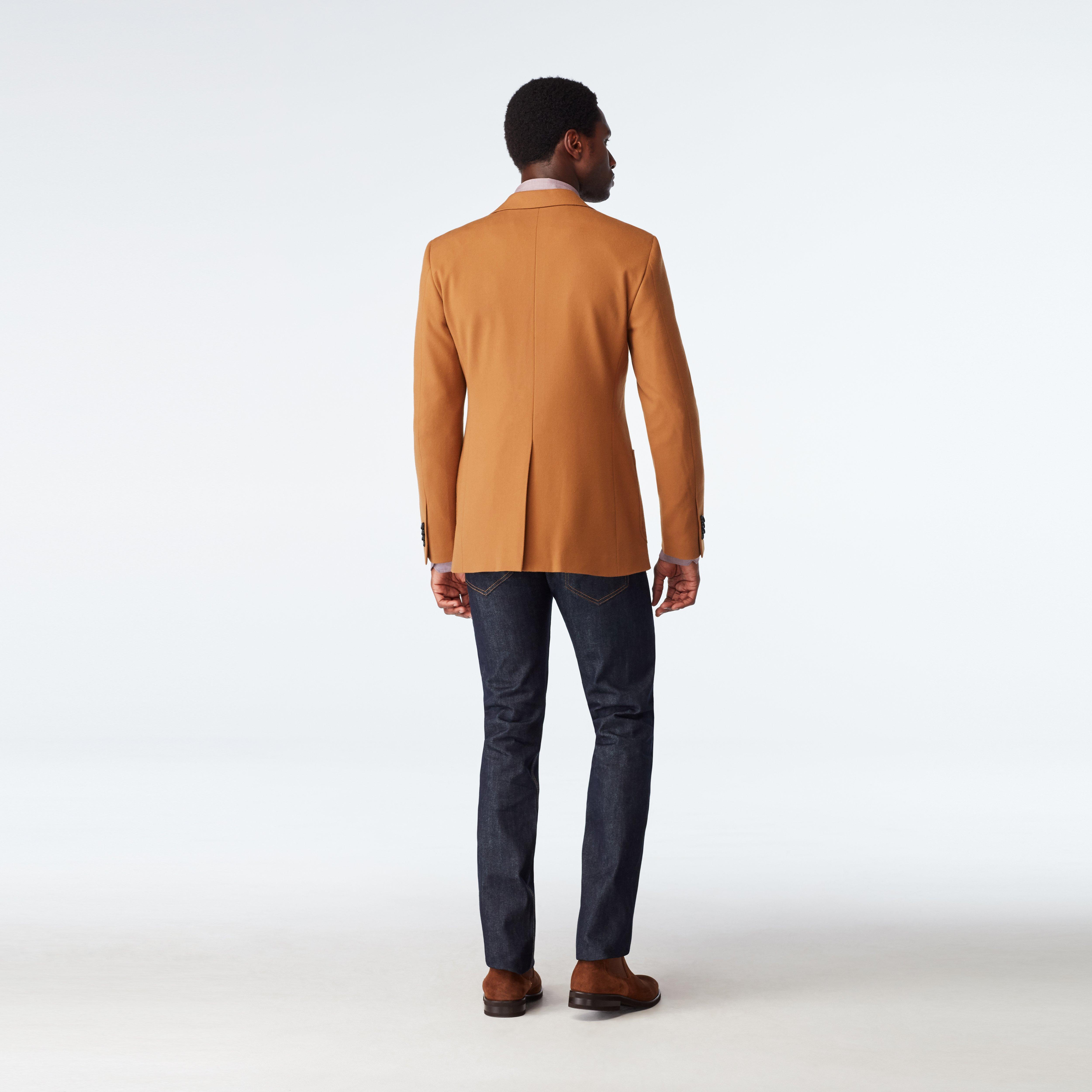 Custom Blazers Made For You Fleetwood Moleskin Tobacco Blazer INDOCHINO