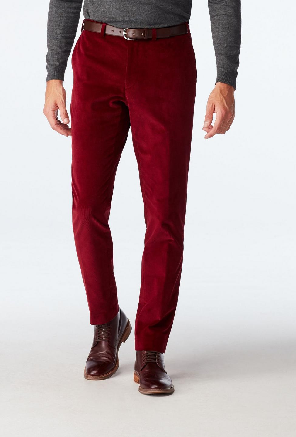 Red pants - Flaxton Solid Design from Seasonal Indochino Collection
