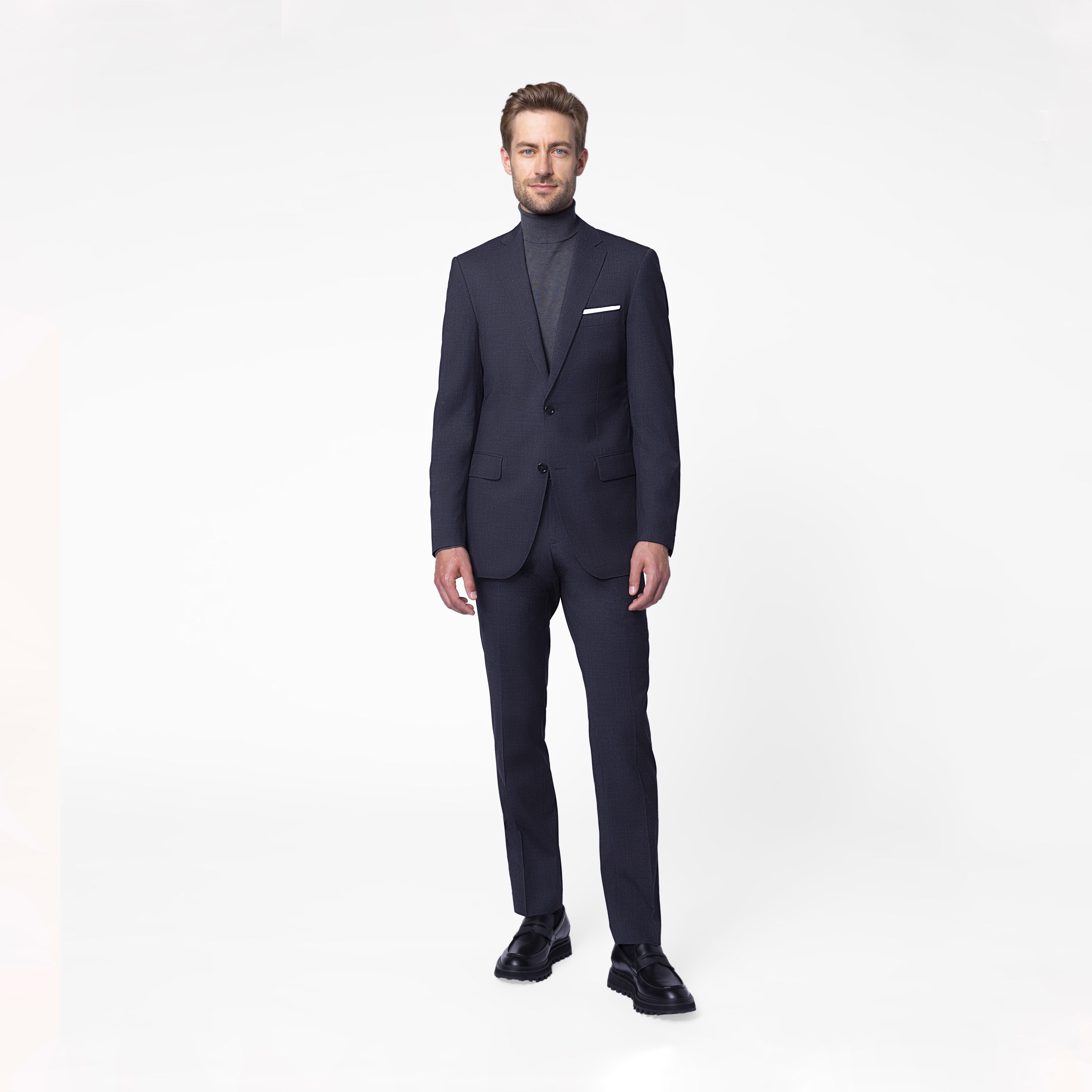 Howell Wool Stretch Charcoal Suit