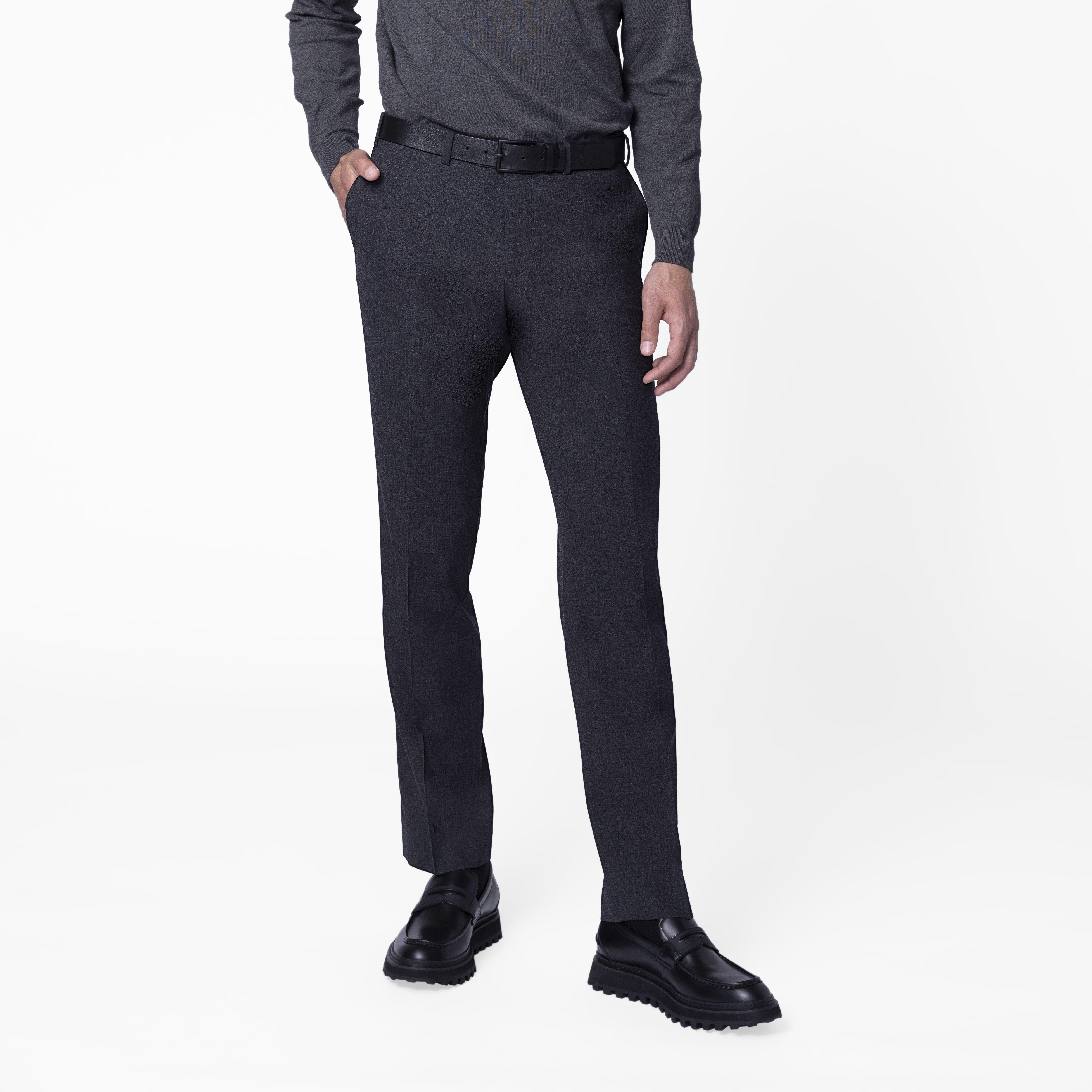 Custom Suits Made For You - Howell Wool Stretch Charcoal Suit | INDOCHINO