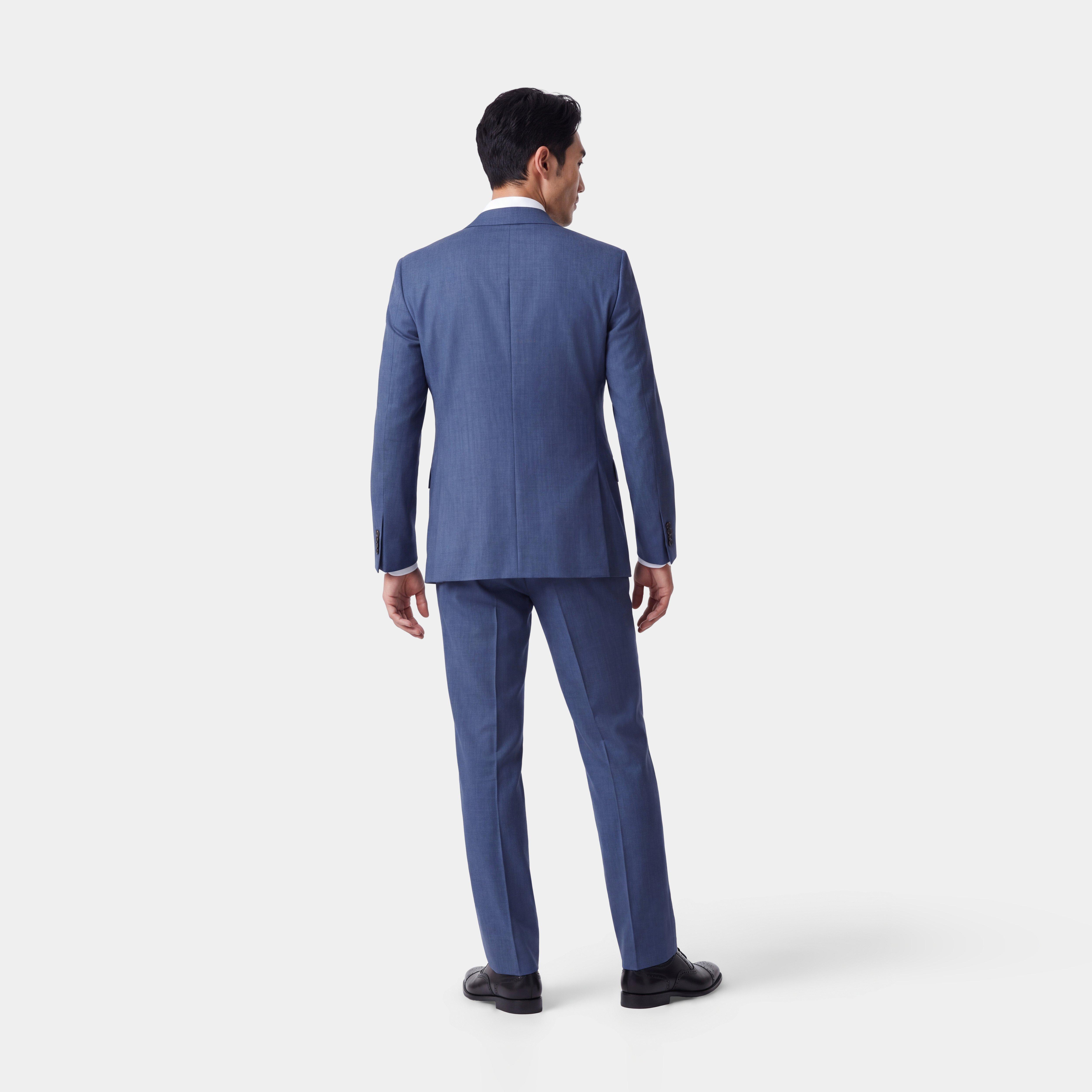 Custom Blazers Made For You - Howell Wool Stretch Blue Blazer