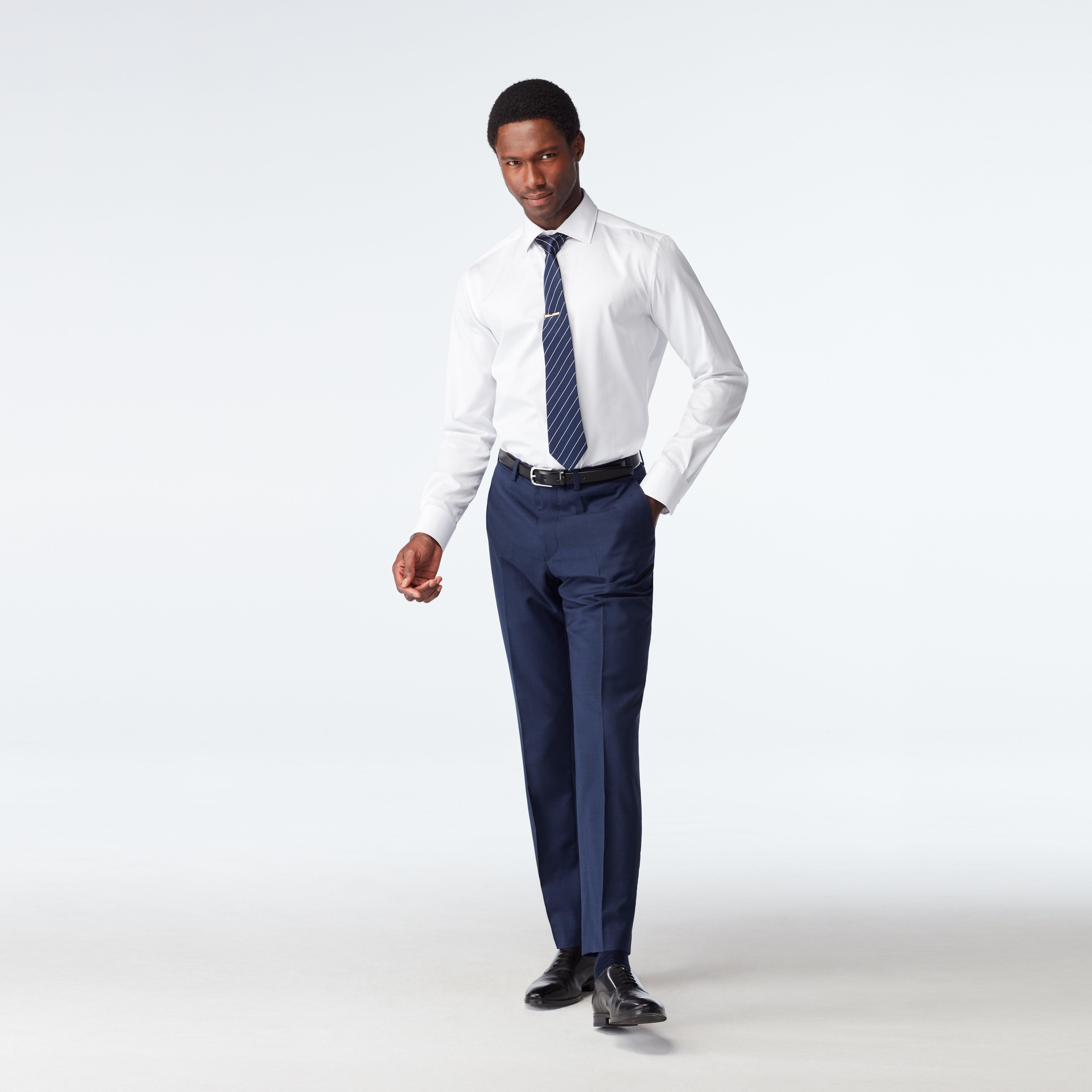 Custom Suits Made For You - Howell Wool Stretch Navy Suit | INDOCHINO