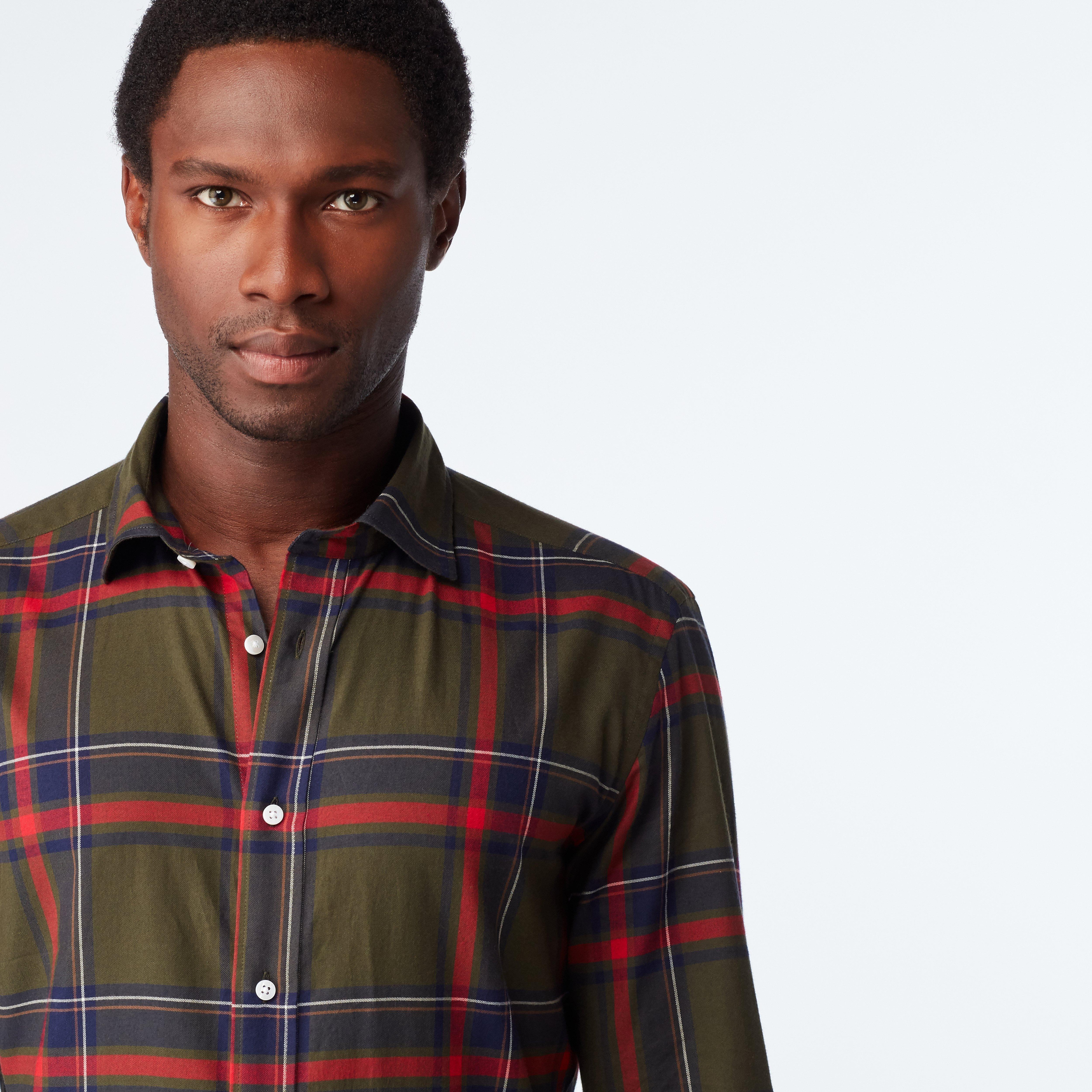 Product thumbnail 3 Olive shirt - Plaid Design from Seasonal Indochino Collection