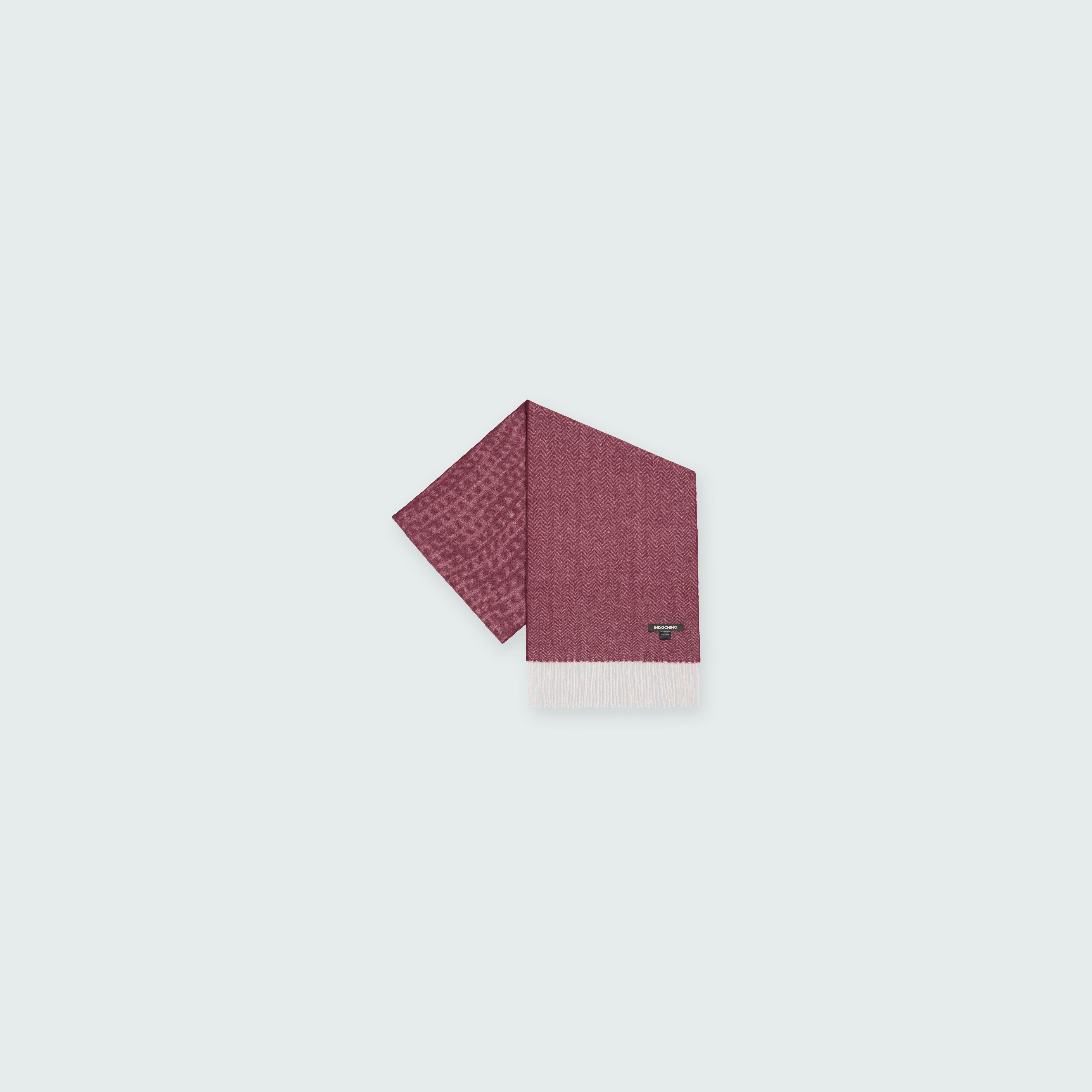 Red scarf - Herringbone Design from Indochino Collection